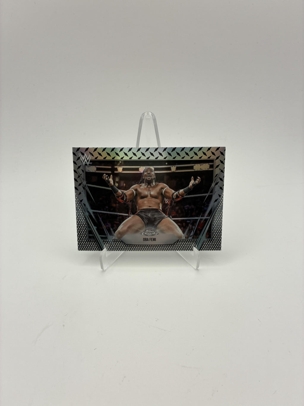 2026 Topps Chrome WWE #120 Oba Femi Diamond Plate Refractor