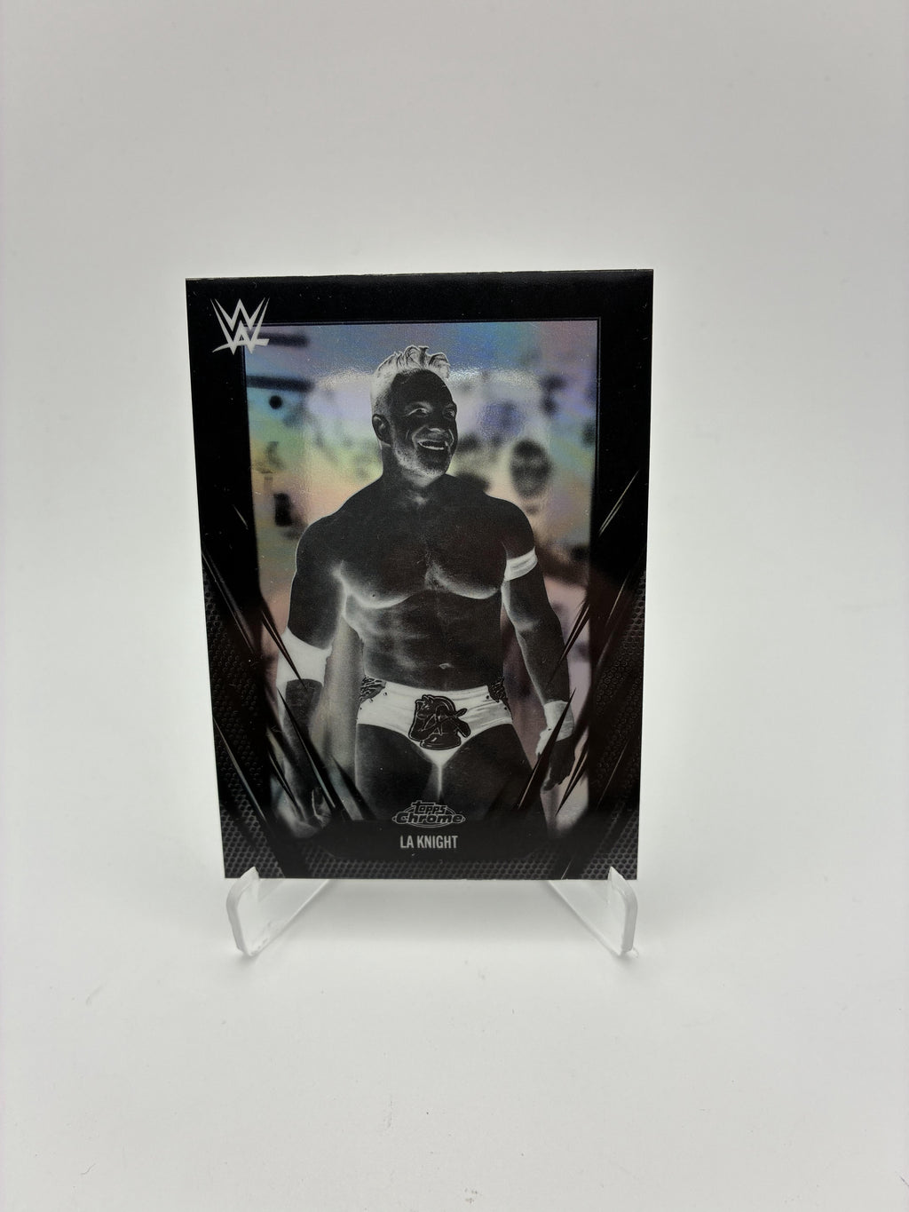 2026 Topps Chrome WWE #87 LA Knight Negative Refractor
