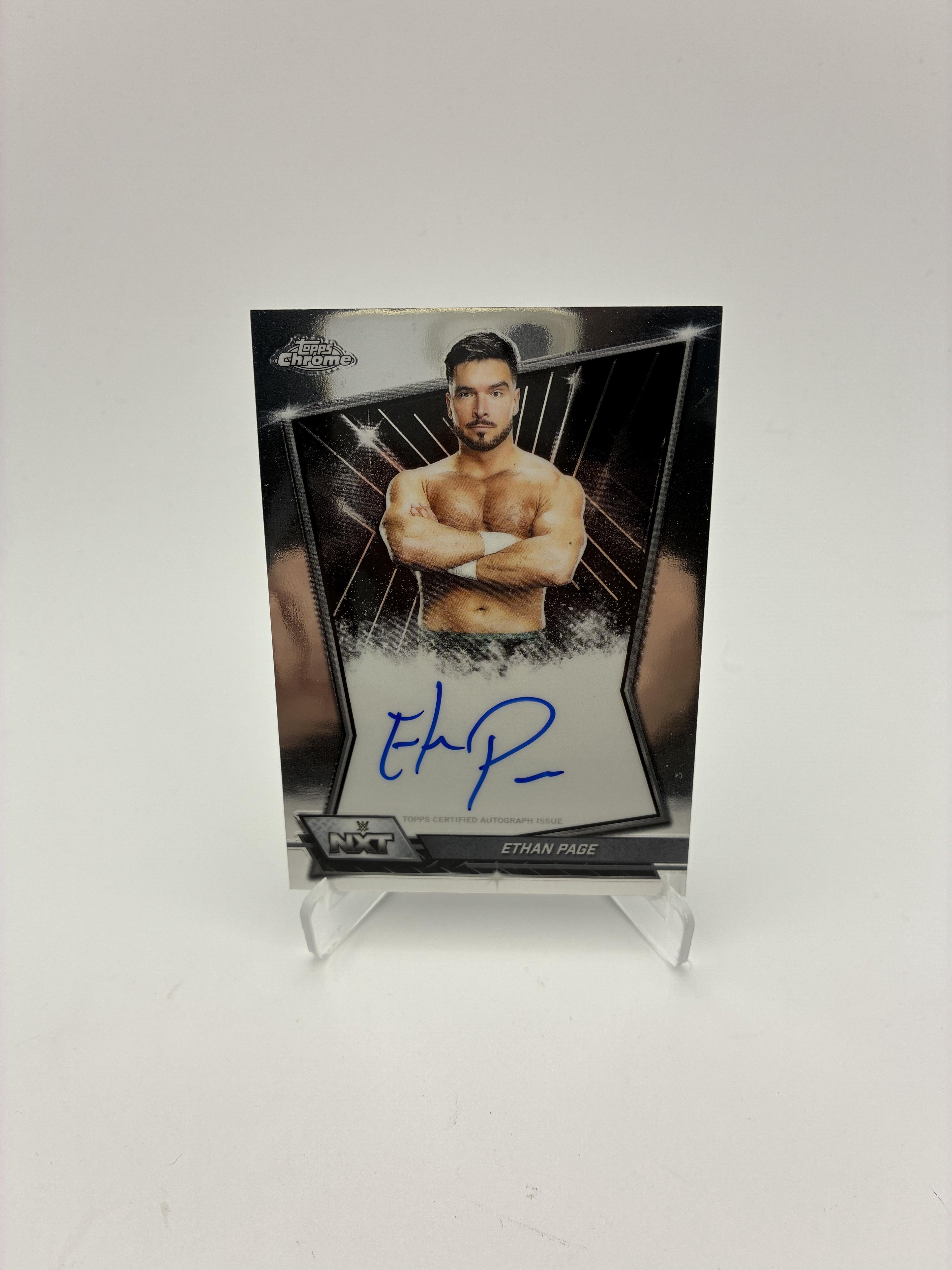 2026 Topps Chrome WWE #NXT-ETH Ethan Page NXT Autographs