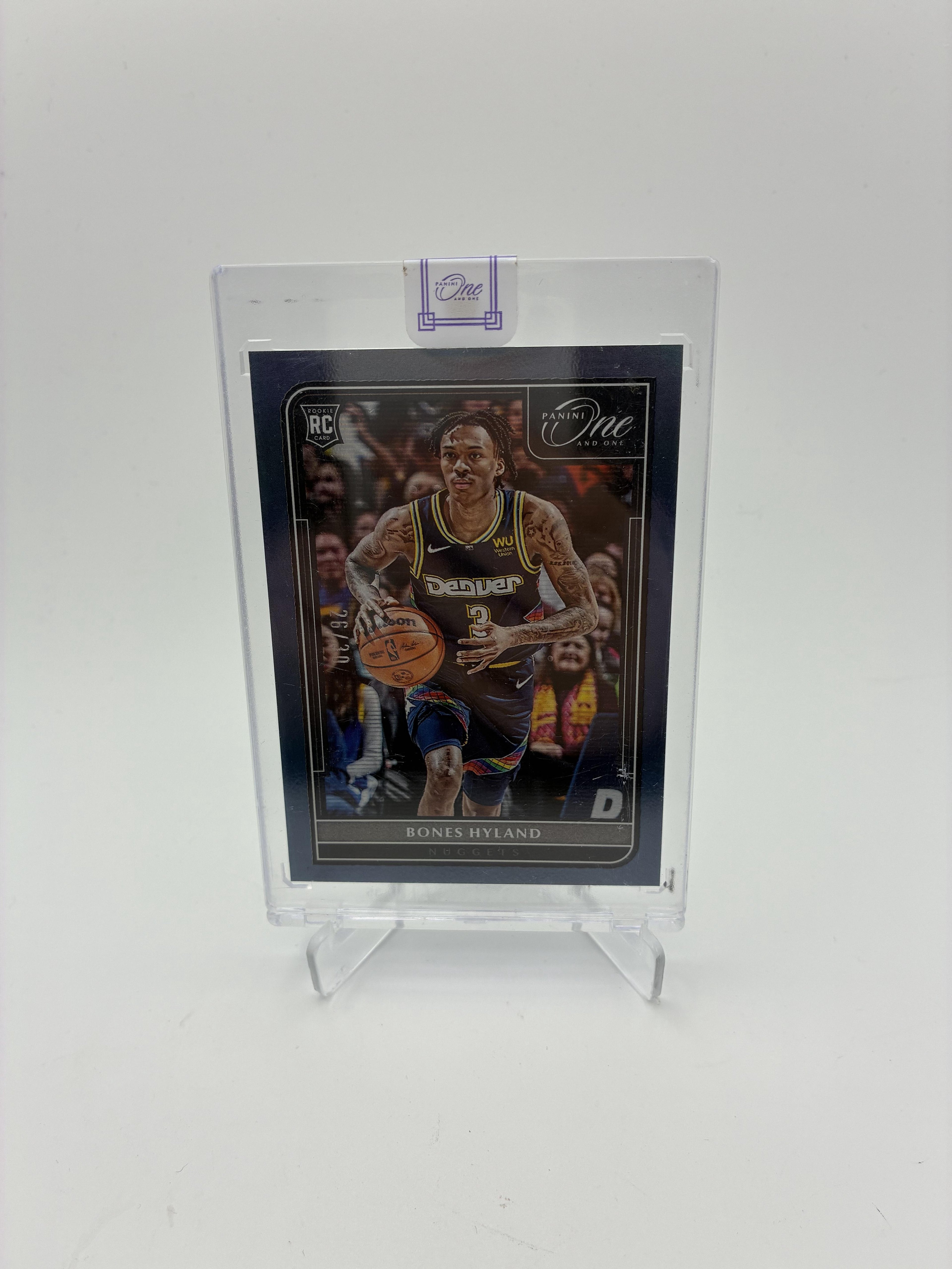 2021-22 Panini One and One #133 Bones Hyland Blue #/30