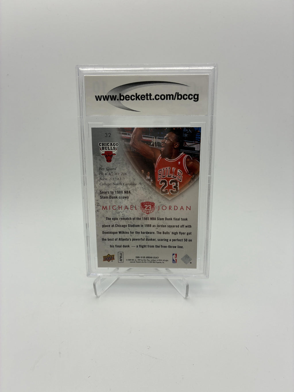 2009-10 Upper Deck Michael Jordan Legacy Collection #32 Michael Jordan BCCG 10