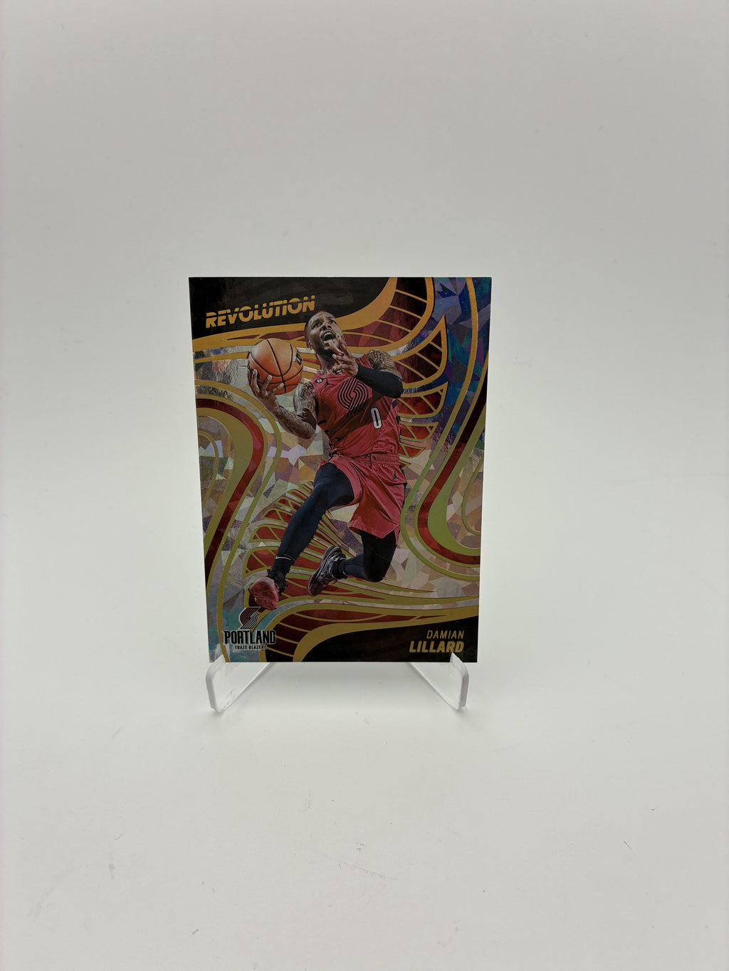 2022-23 Panini Revolution #10 Damian Lillard Chinese New Year Holo Gold #/8
