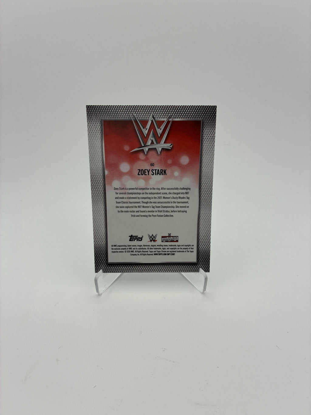 2026 Topps Chrome WWE #60 Zoey Stark Logofractor