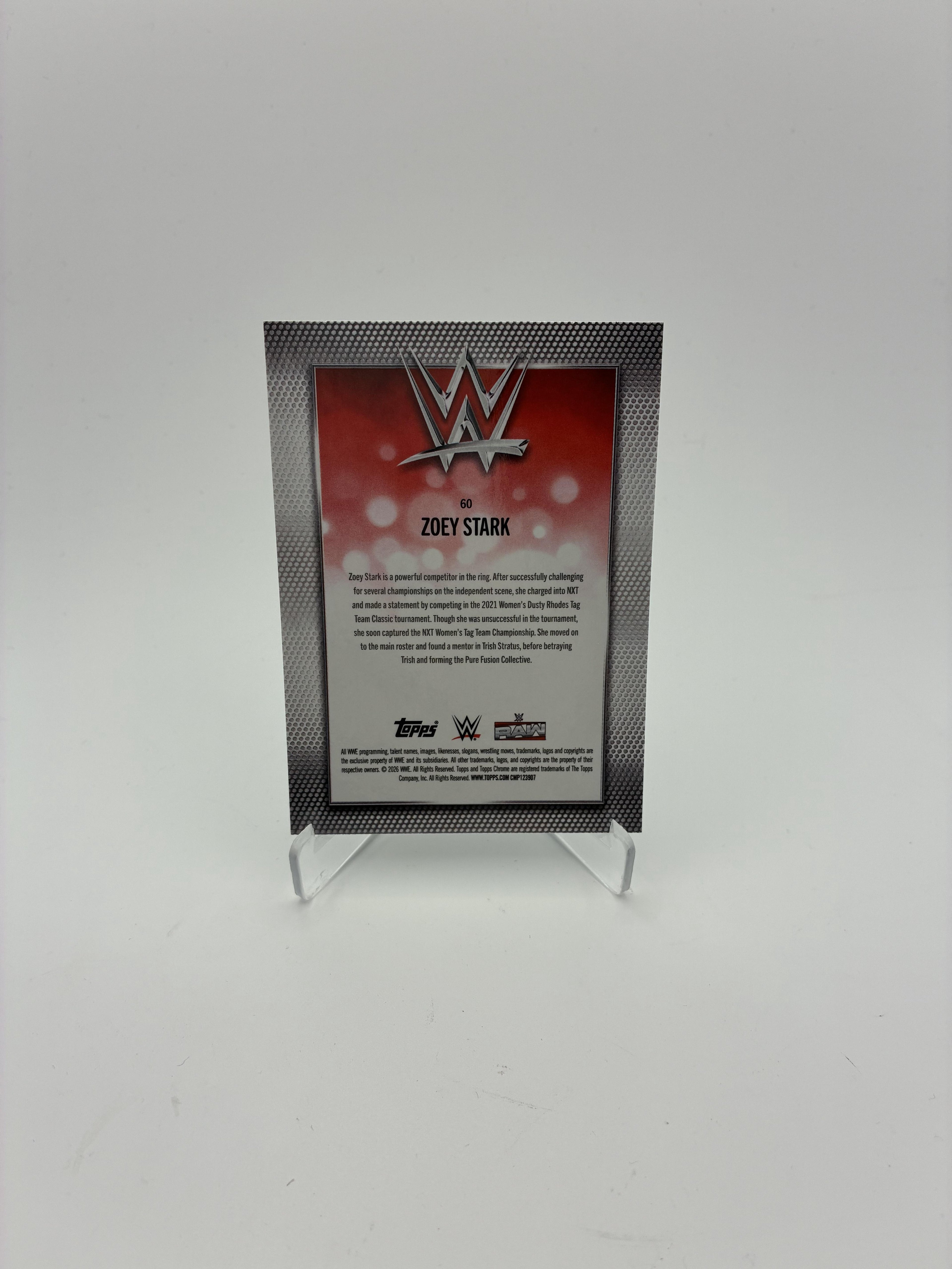 2026 Topps Chrome WWE #60 Zoey Stark Logofractor