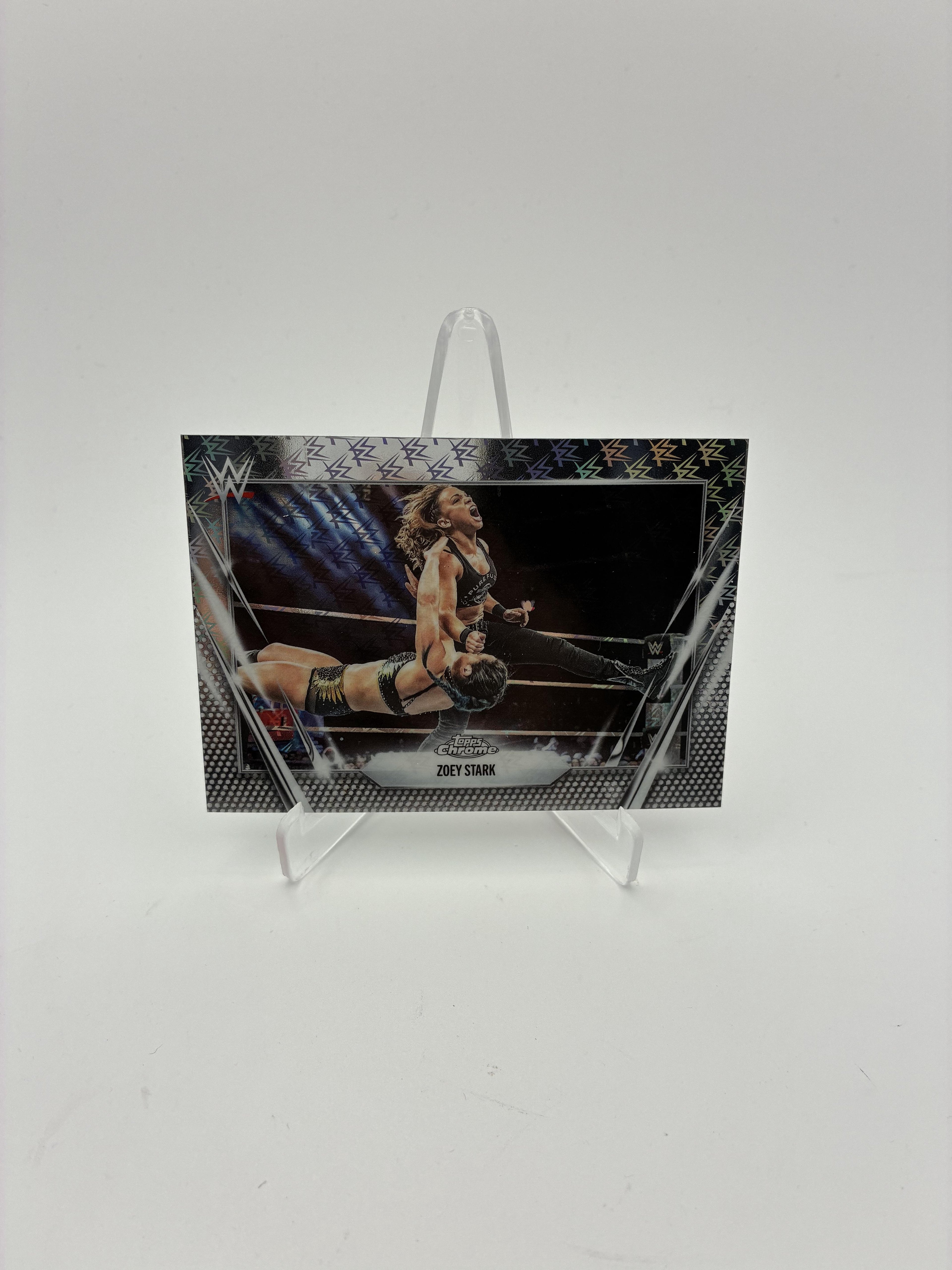 2026 Topps Chrome WWE #60 Zoey Stark Logofractor
