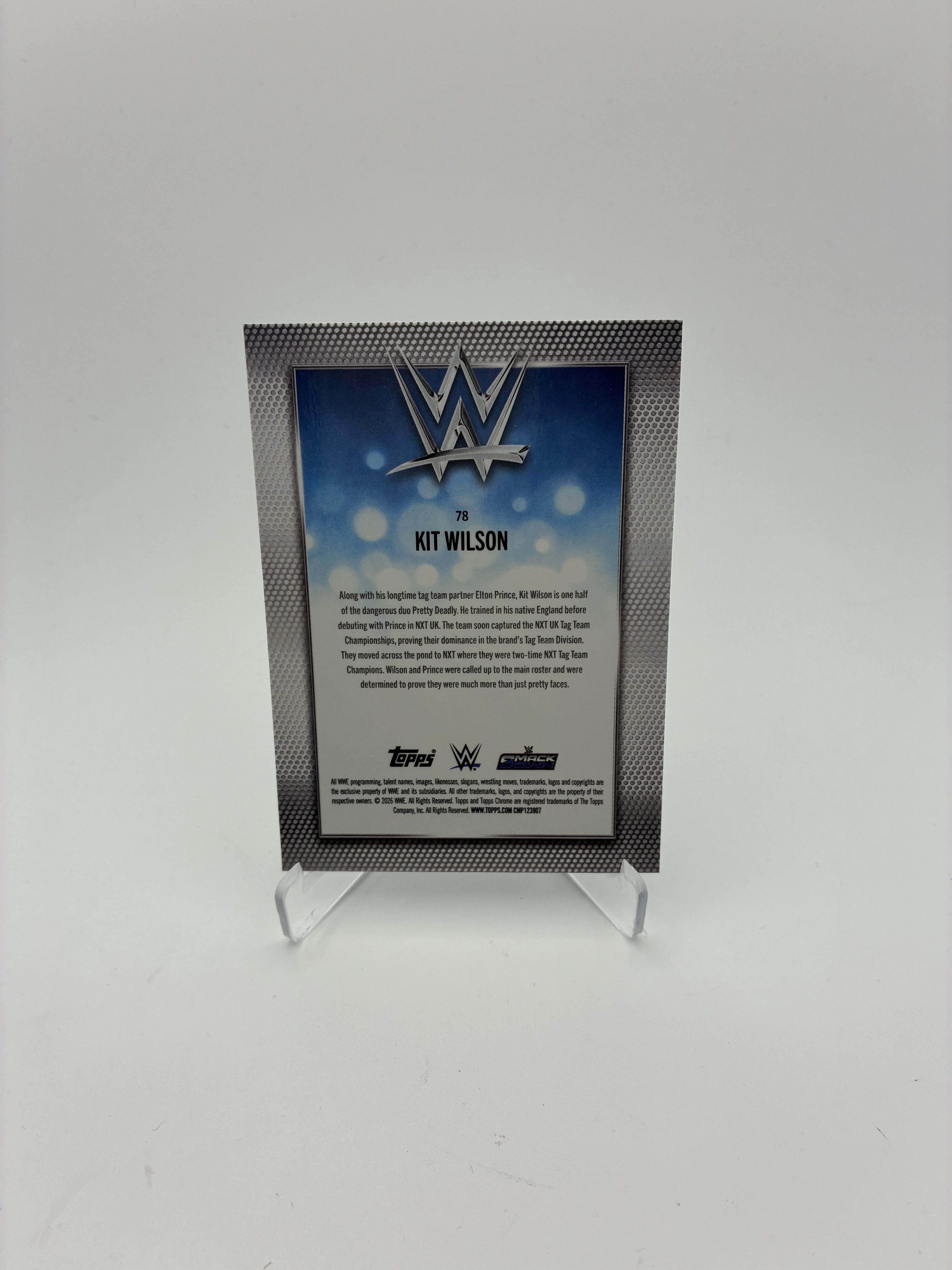 2026 Topps Chrome WWE #78 Kit Wilson Logofractor