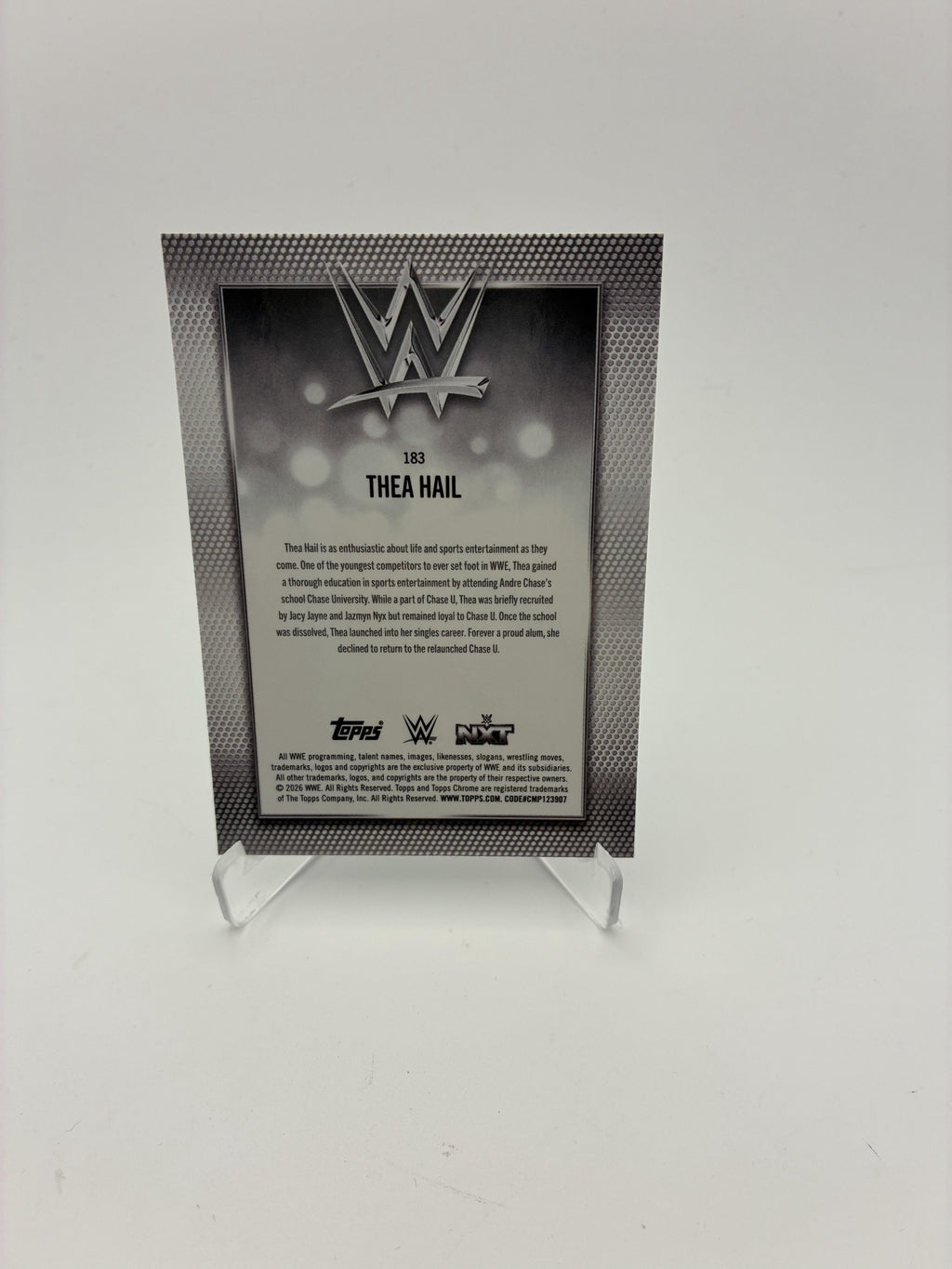 2026 Topps Chrome WWE #183 Thea Hail Logofractor