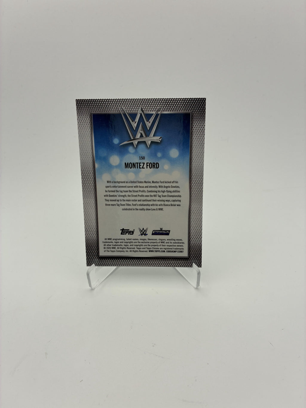 2026 Topps Chrome WWE #150 Montez Ford Logofractor