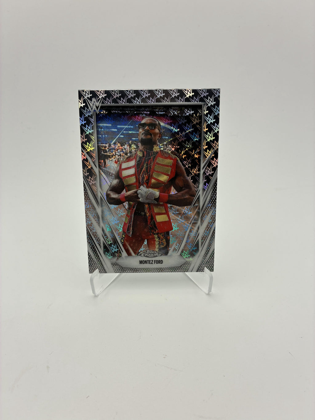 2026 Topps Chrome WWE #150 Montez Ford Logofractor