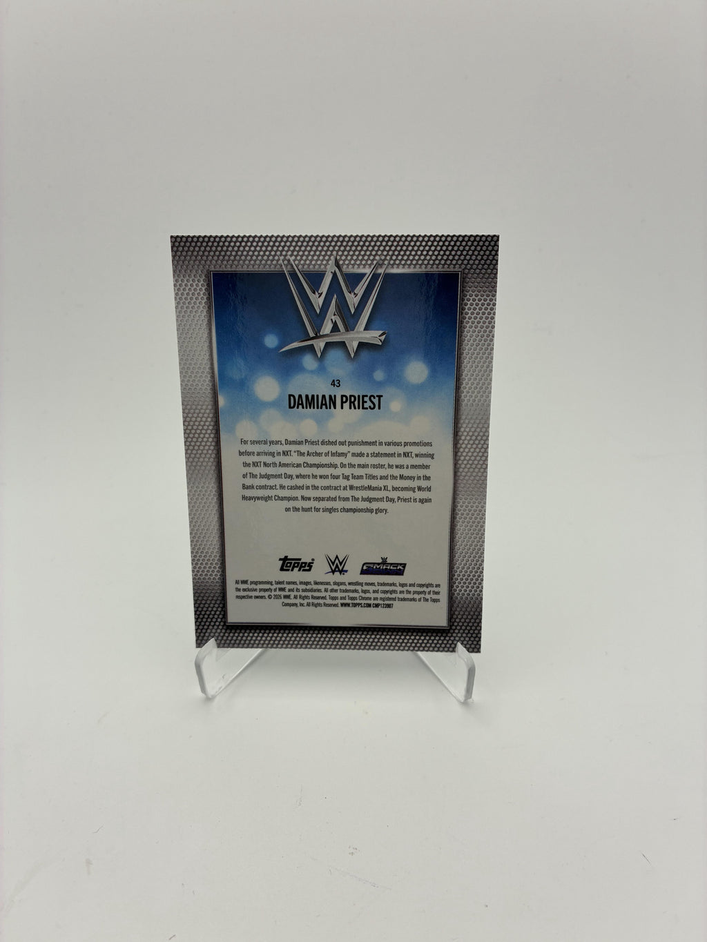 2026 Topps Chrome WWE #43 Damian Priest Logofractor