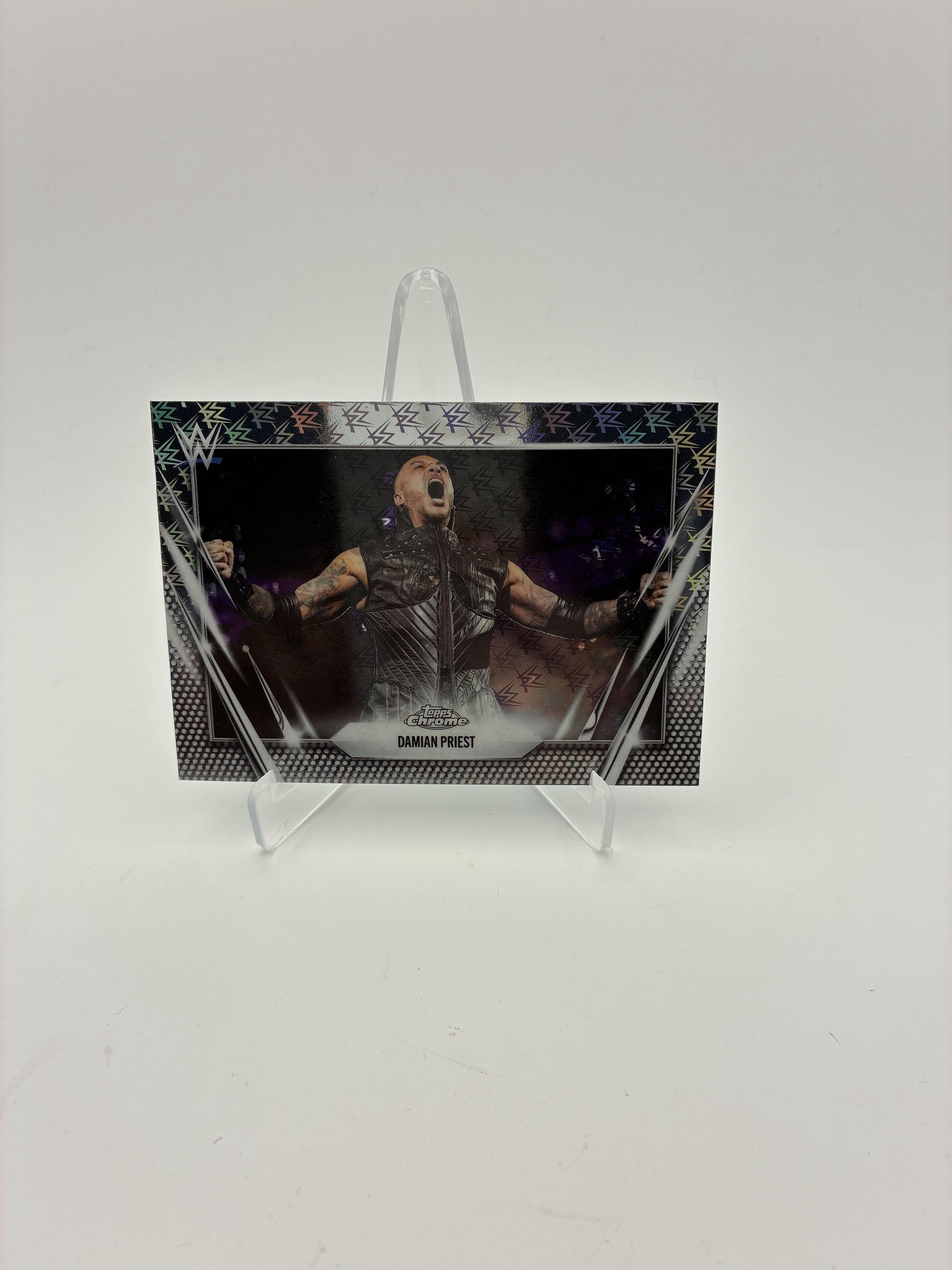 2026 Topps Chrome WWE #43 Damian Priest Logofractor