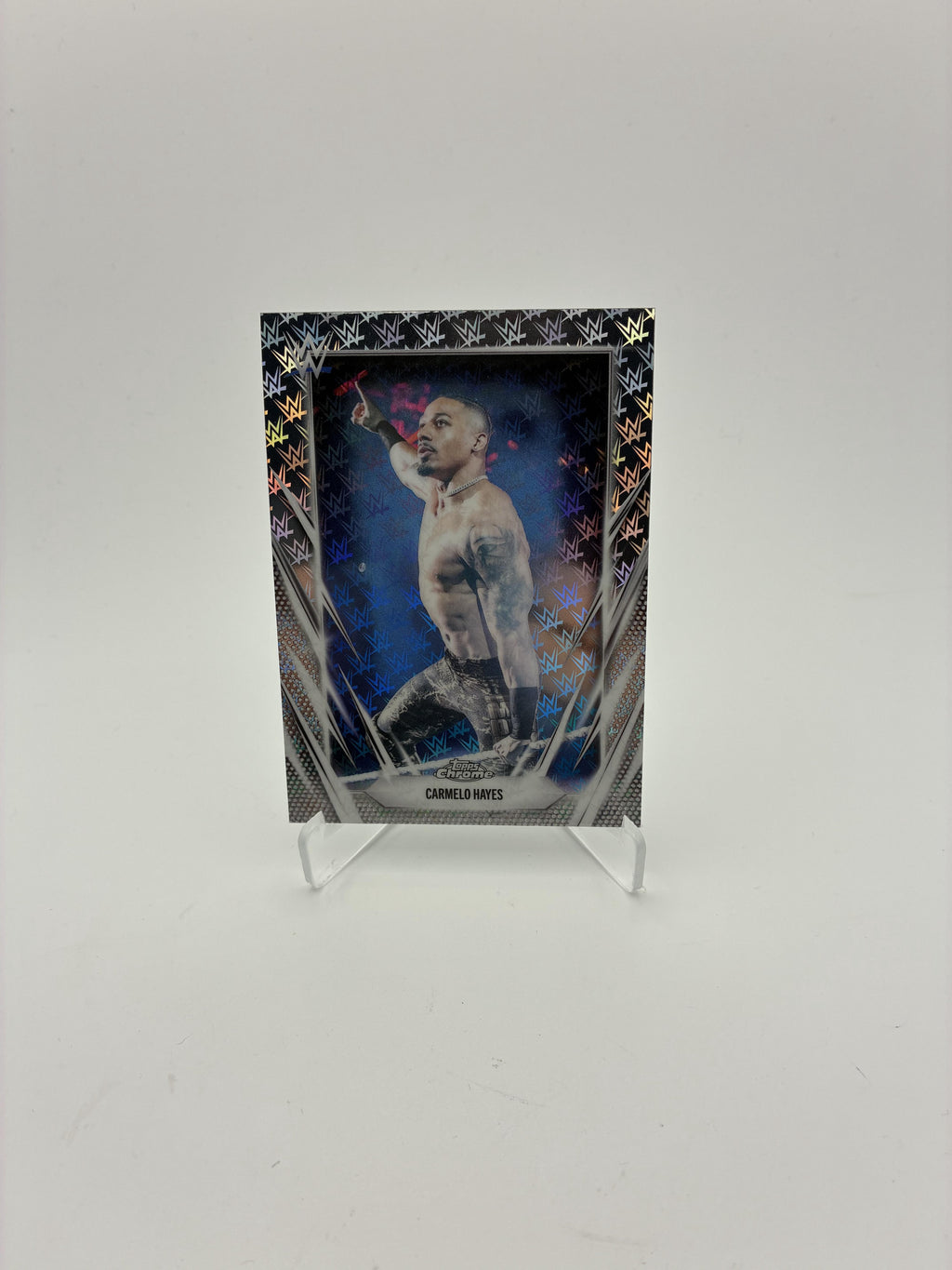 2026 Topps Chrome WWE #70 Carmelo Hayes Logofractor