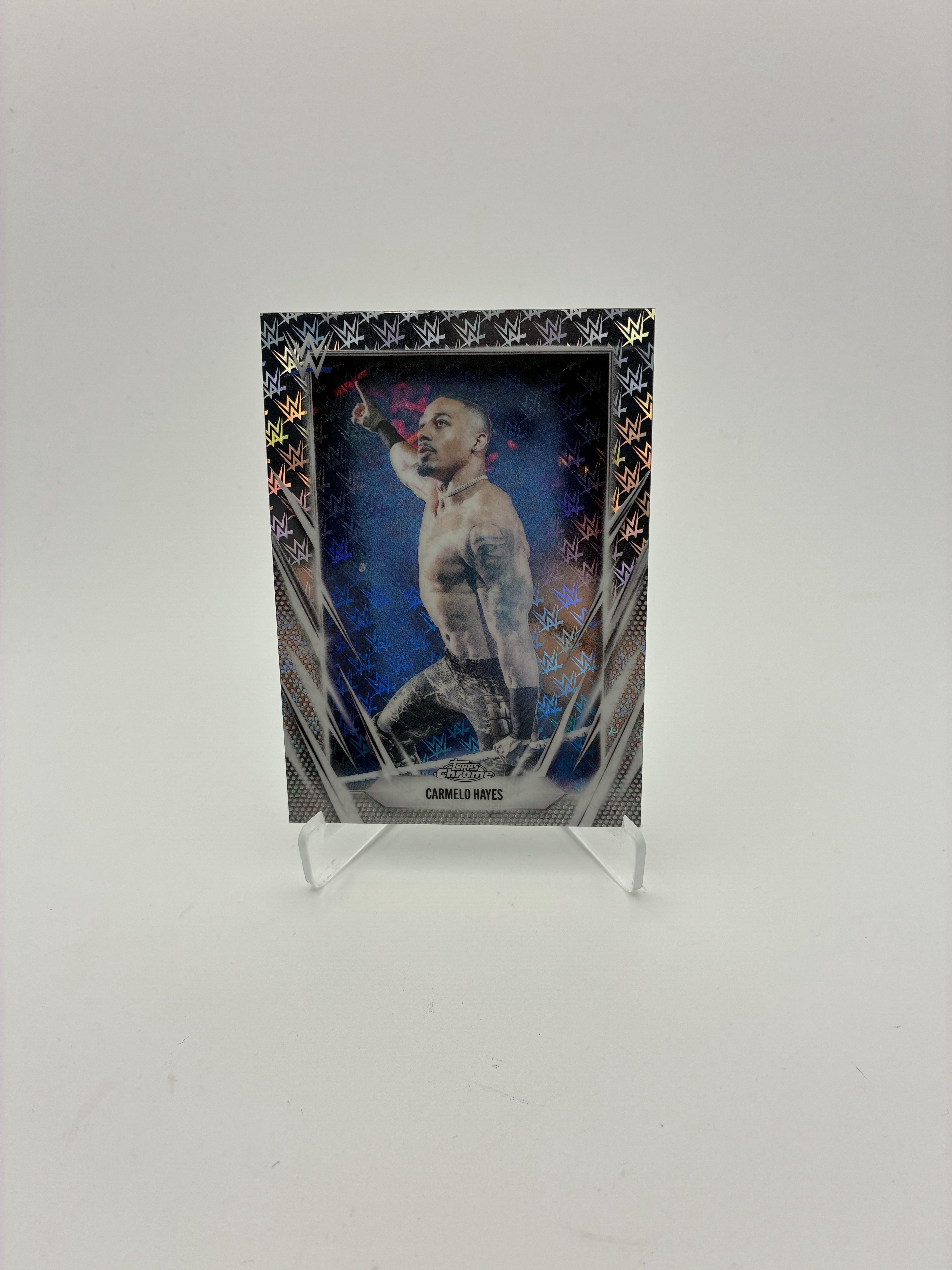 2026 Topps Chrome WWE #70 Carmelo Hayes Logofractor