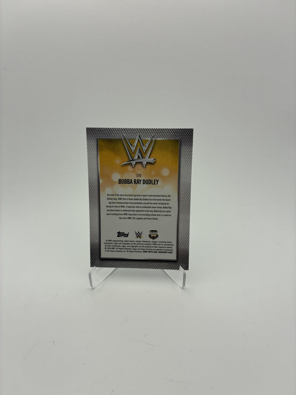 2026 Topps Chrome WWE #172 Bubba Ray Dudley Logofractor
