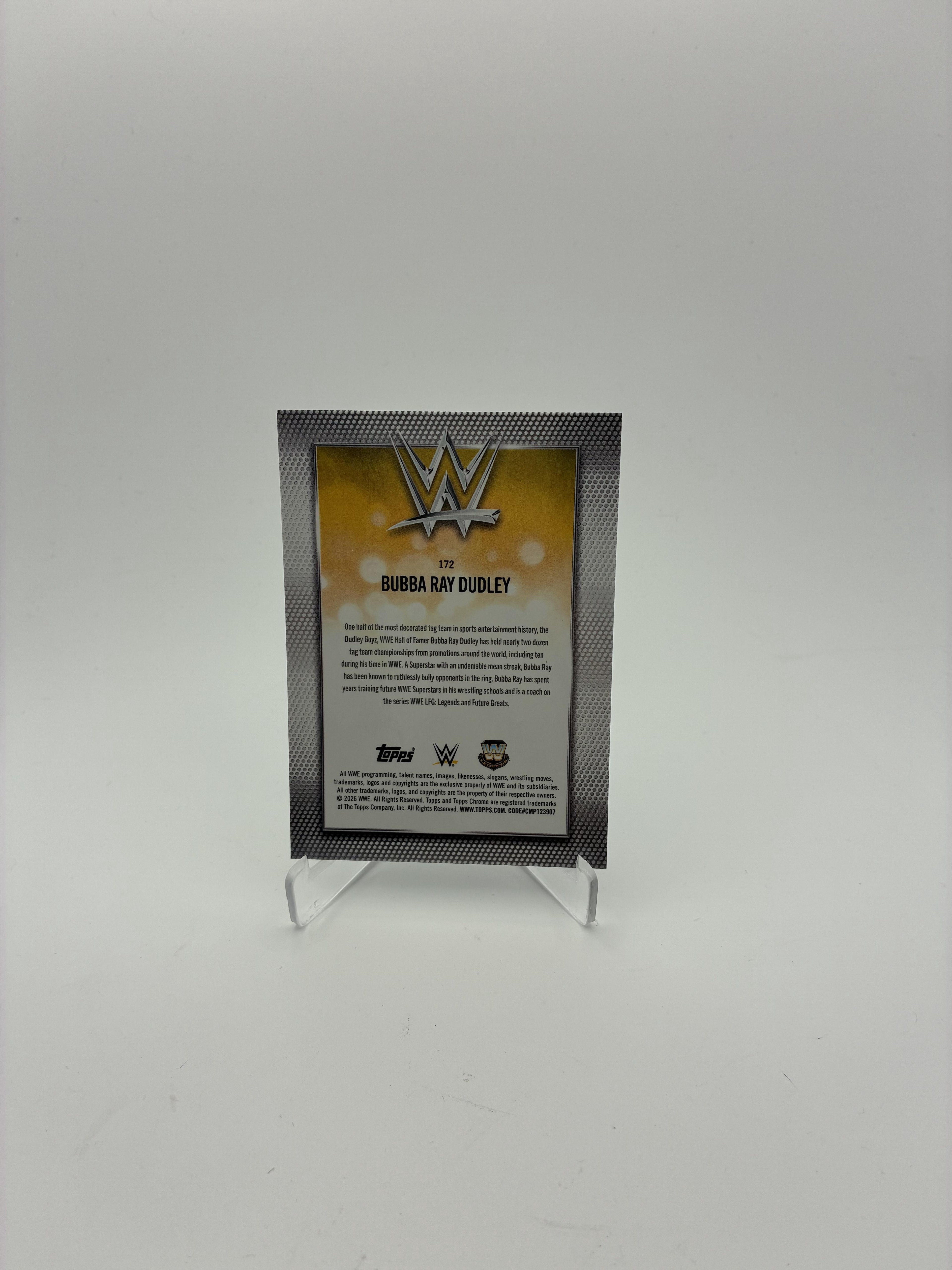 2026 Topps Chrome WWE #172 Bubba Ray Dudley Logofractor