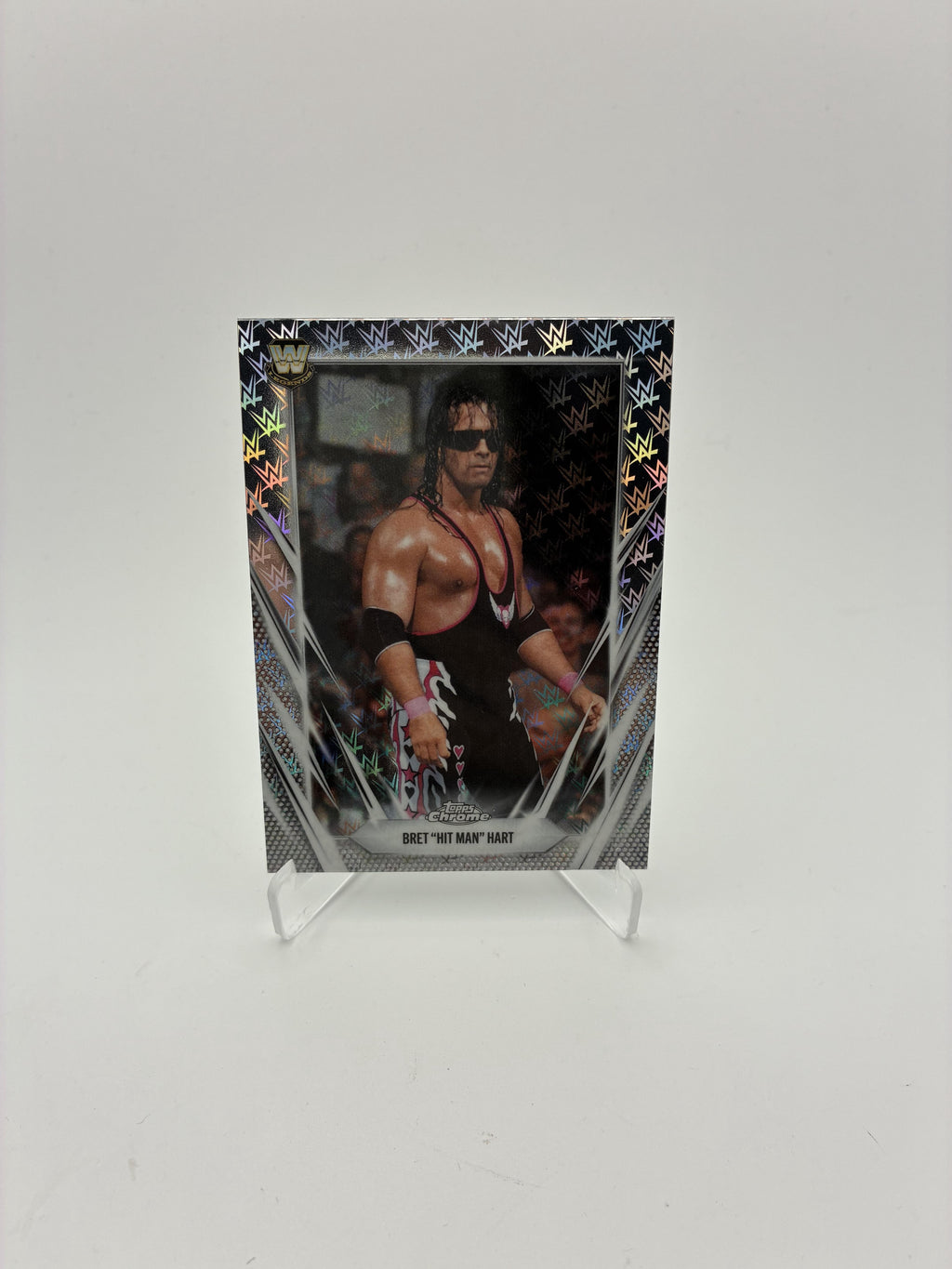 2026 Topps Chrome WWE #30 Bret "Hit Man" Hart Logofractor