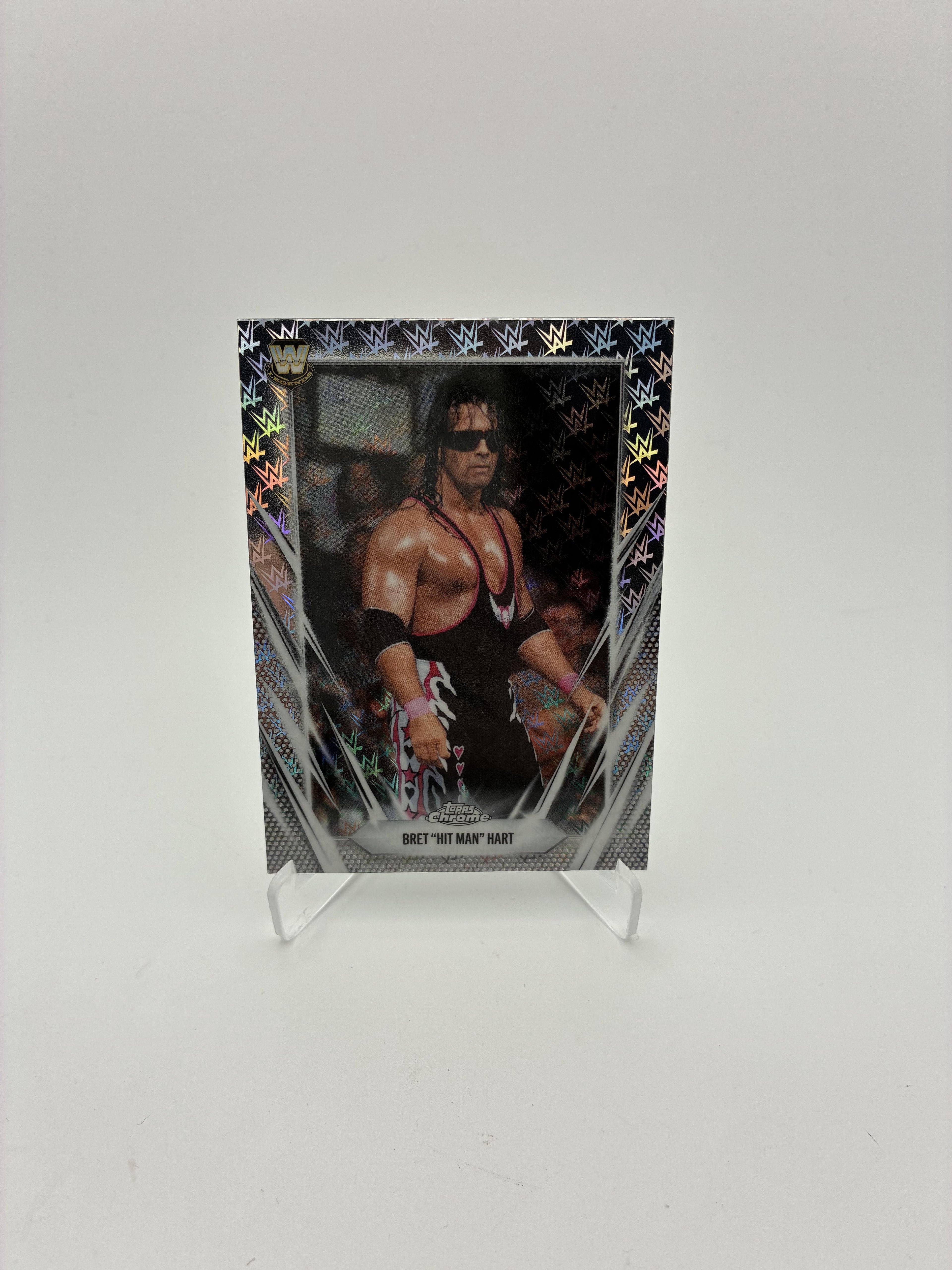 2026 Topps Chrome WWE #30 Bret "Hit Man" Hart Logofractor