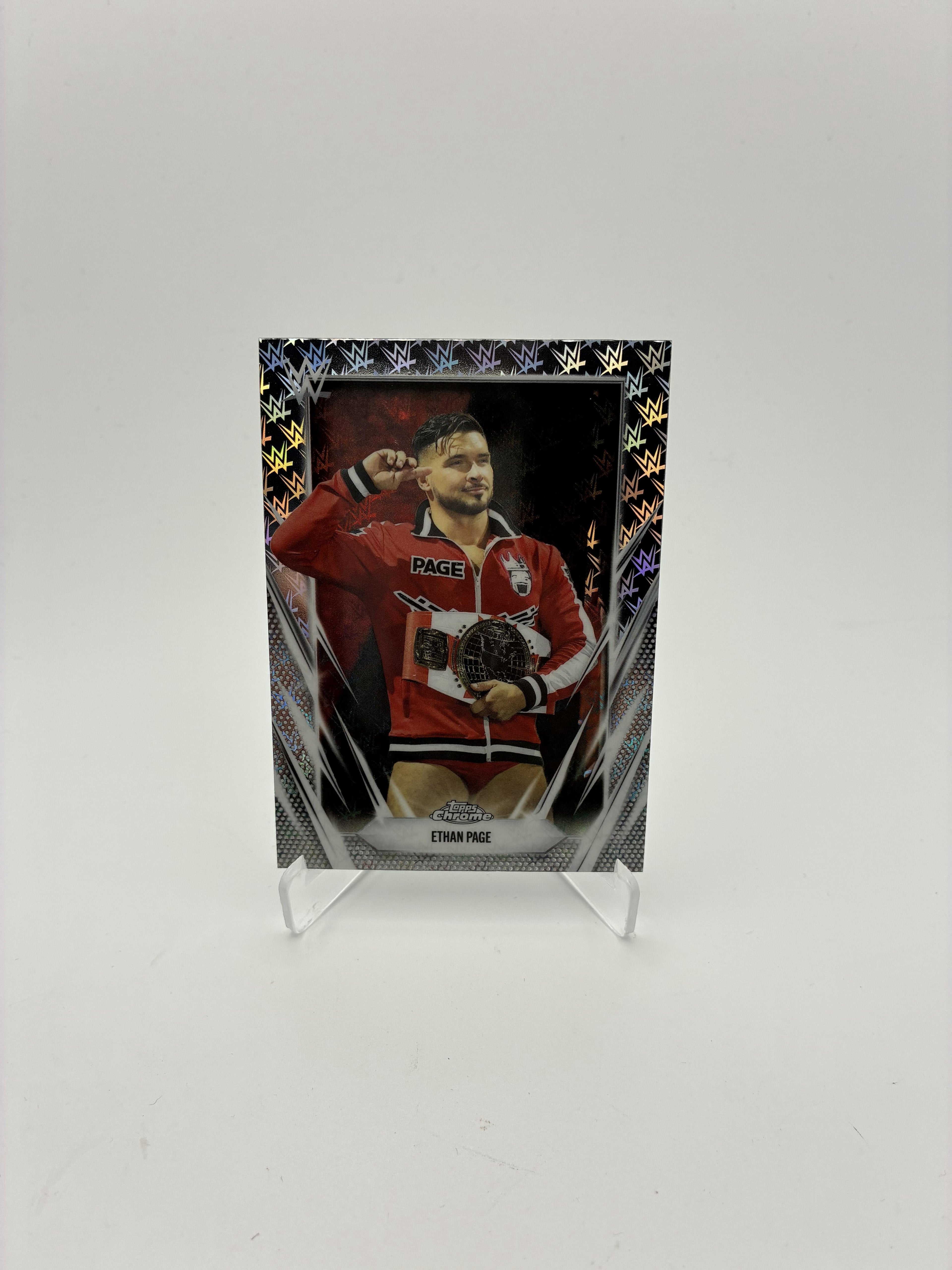 2026 Topps Chrome WWE #133 Ethan Page Logofractor