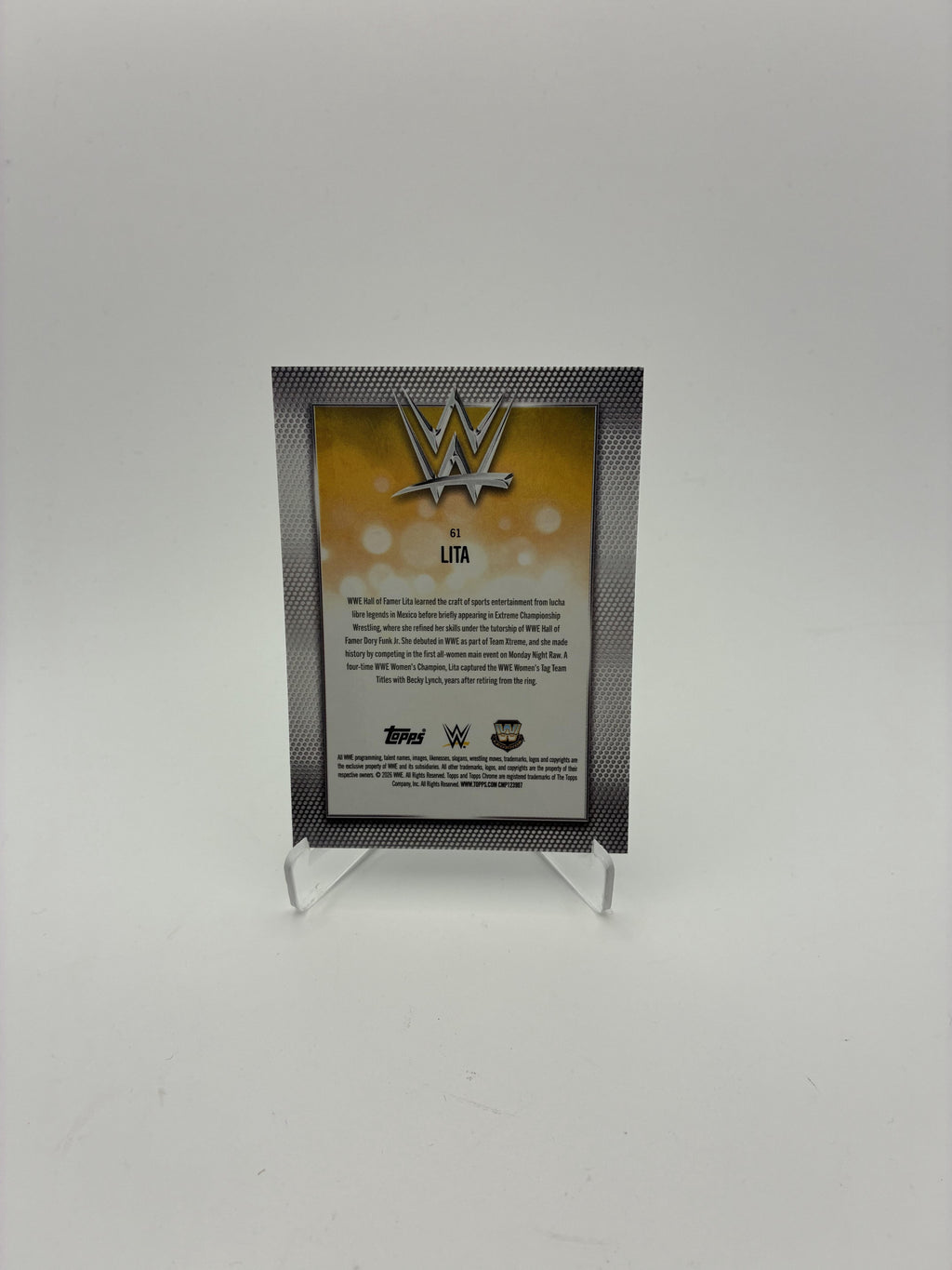 2026 Topps Chrome WWE #61 Lita Logofractor