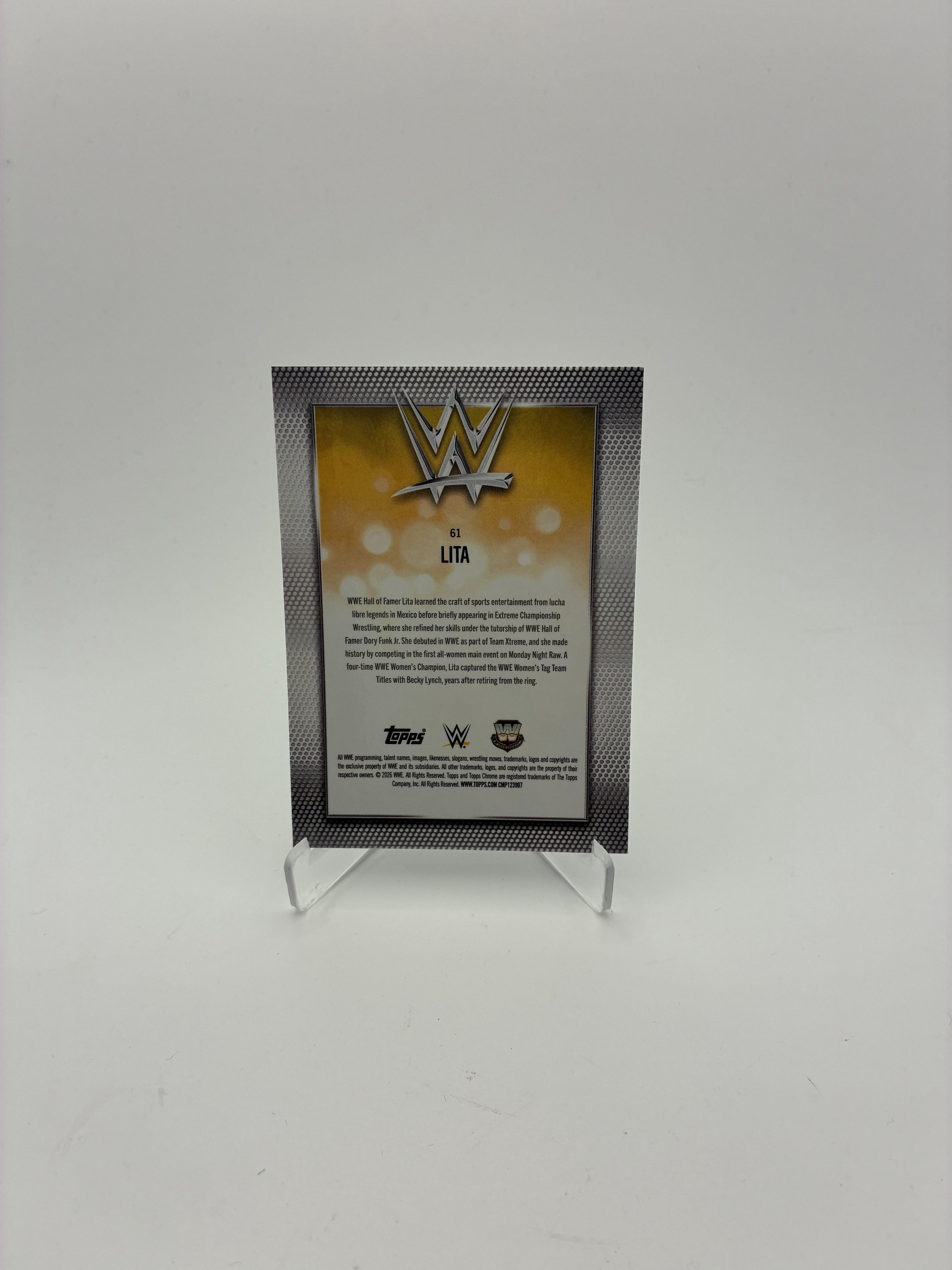 2026 Topps Chrome WWE #61 Lita Logofractor