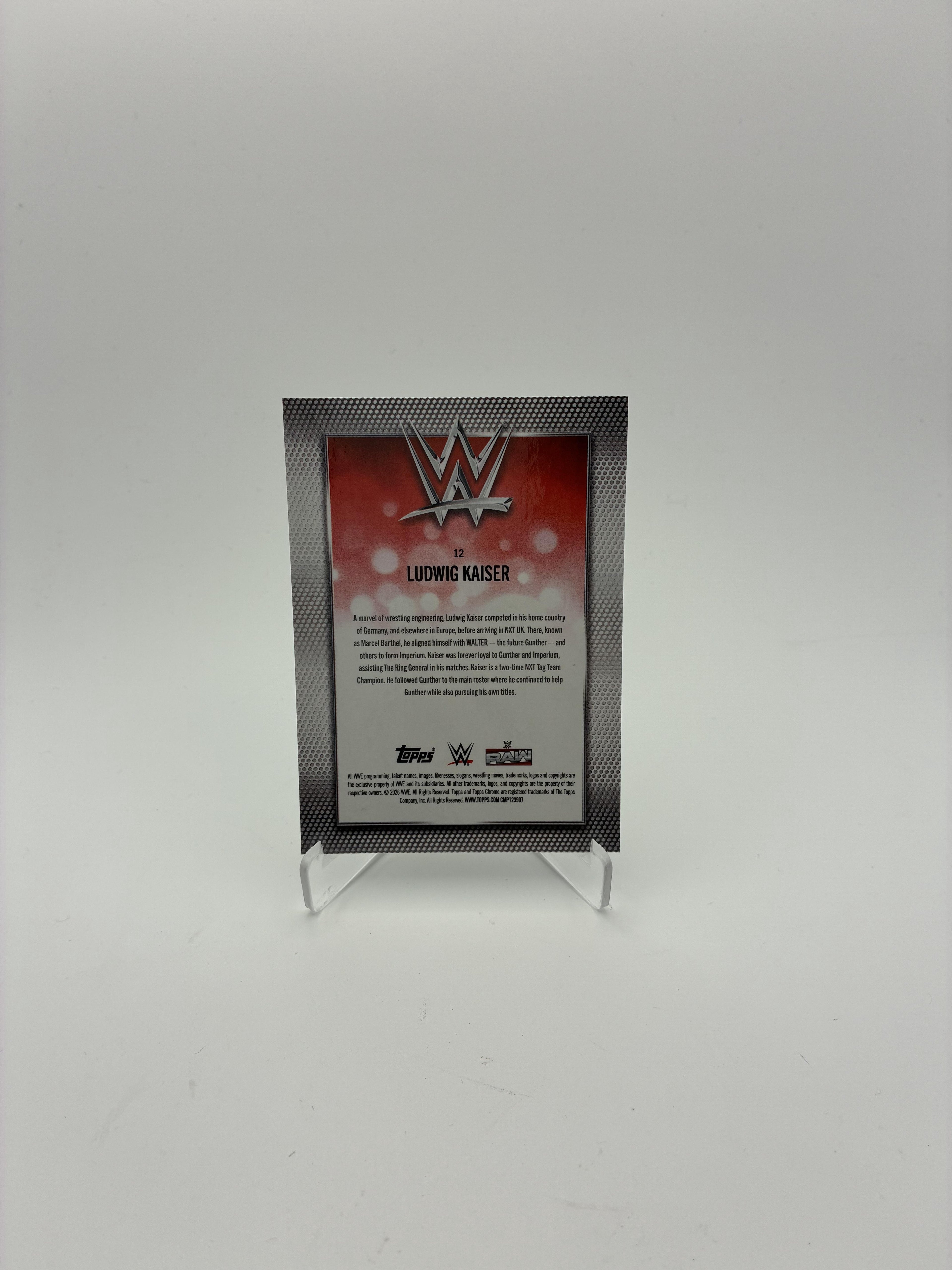 2026 Topps Chrome WWE #12 Ludwig Kaiser Logofractor