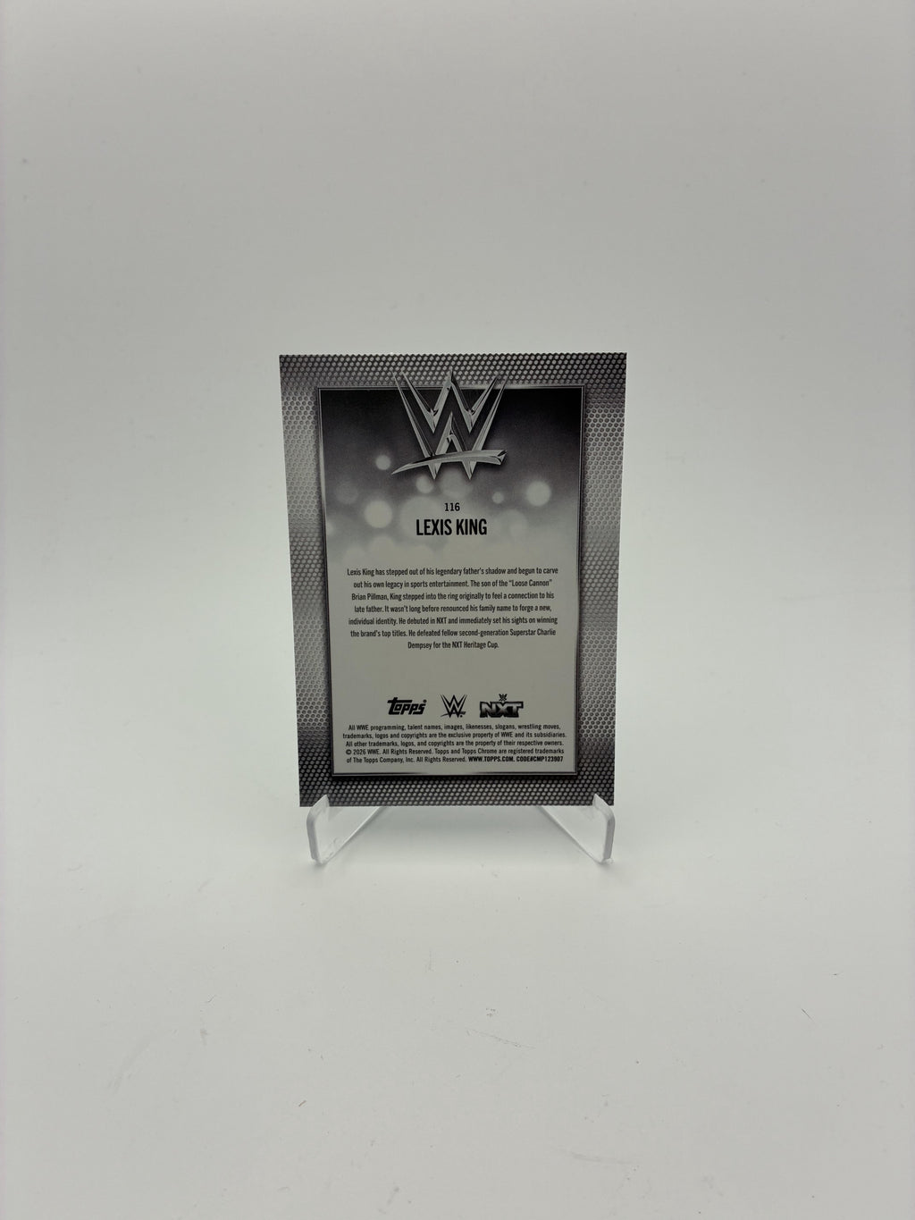 2026 Topps Chrome WWE #116 Lexis King Logofractor