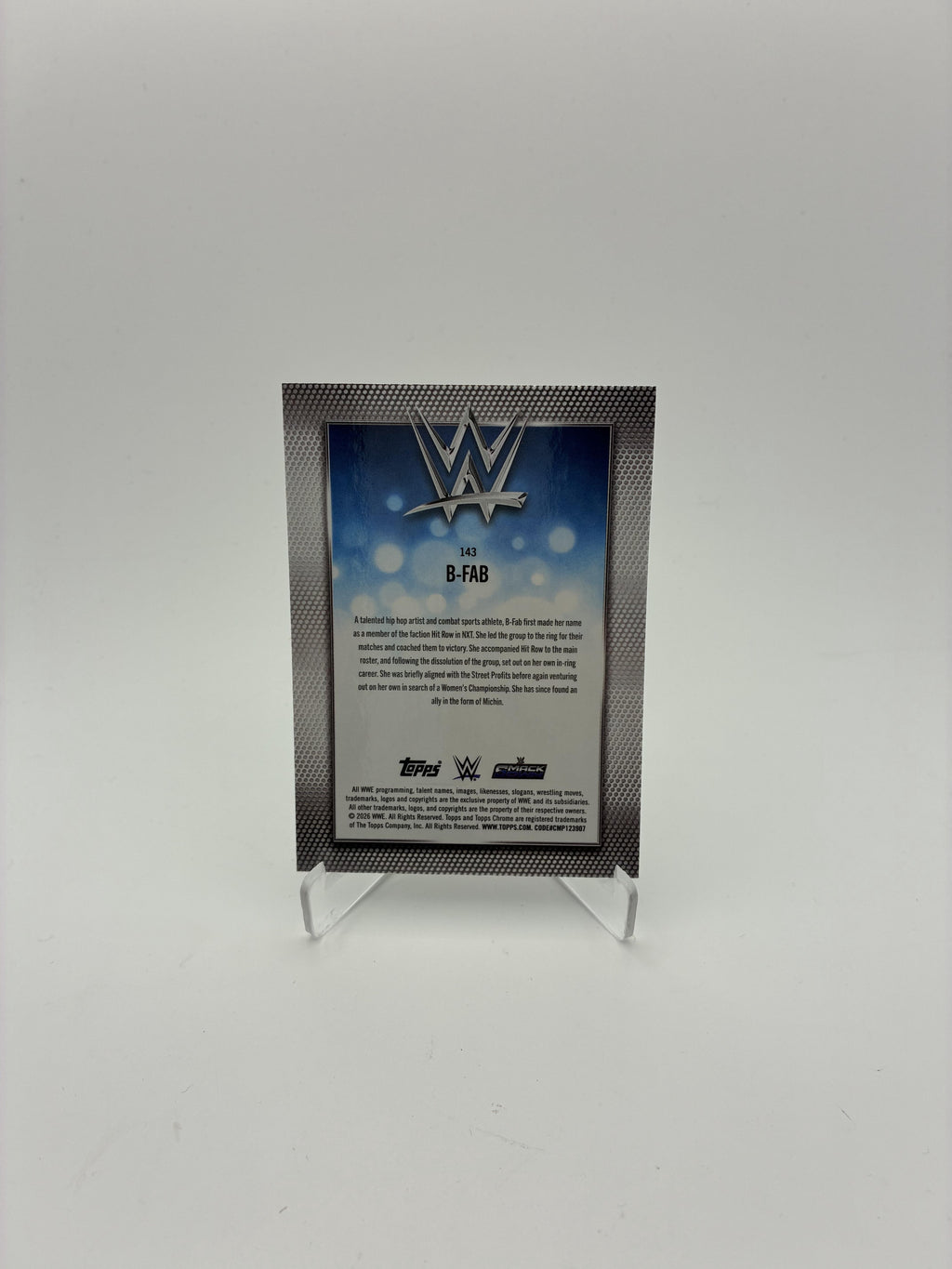 2026 Topps Chrome WWE #143 B-Fab Logofractor