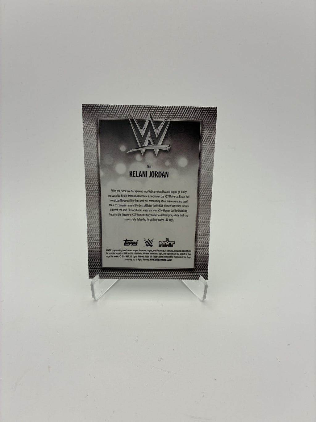 2026 Topps Chrome WWE #95 Kelani Jordan Logofractor