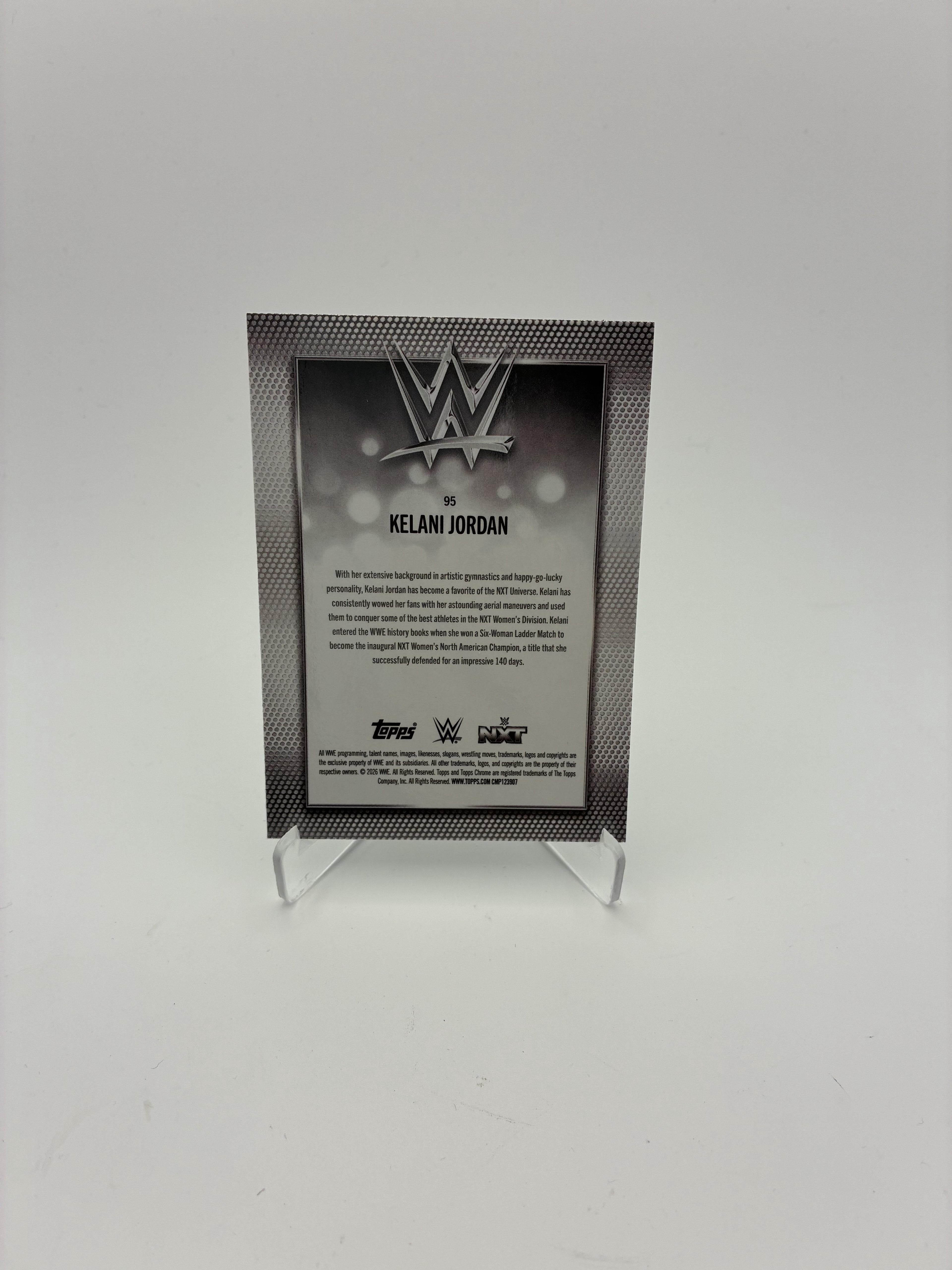 2026 Topps Chrome WWE #95 Kelani Jordan Logofractor