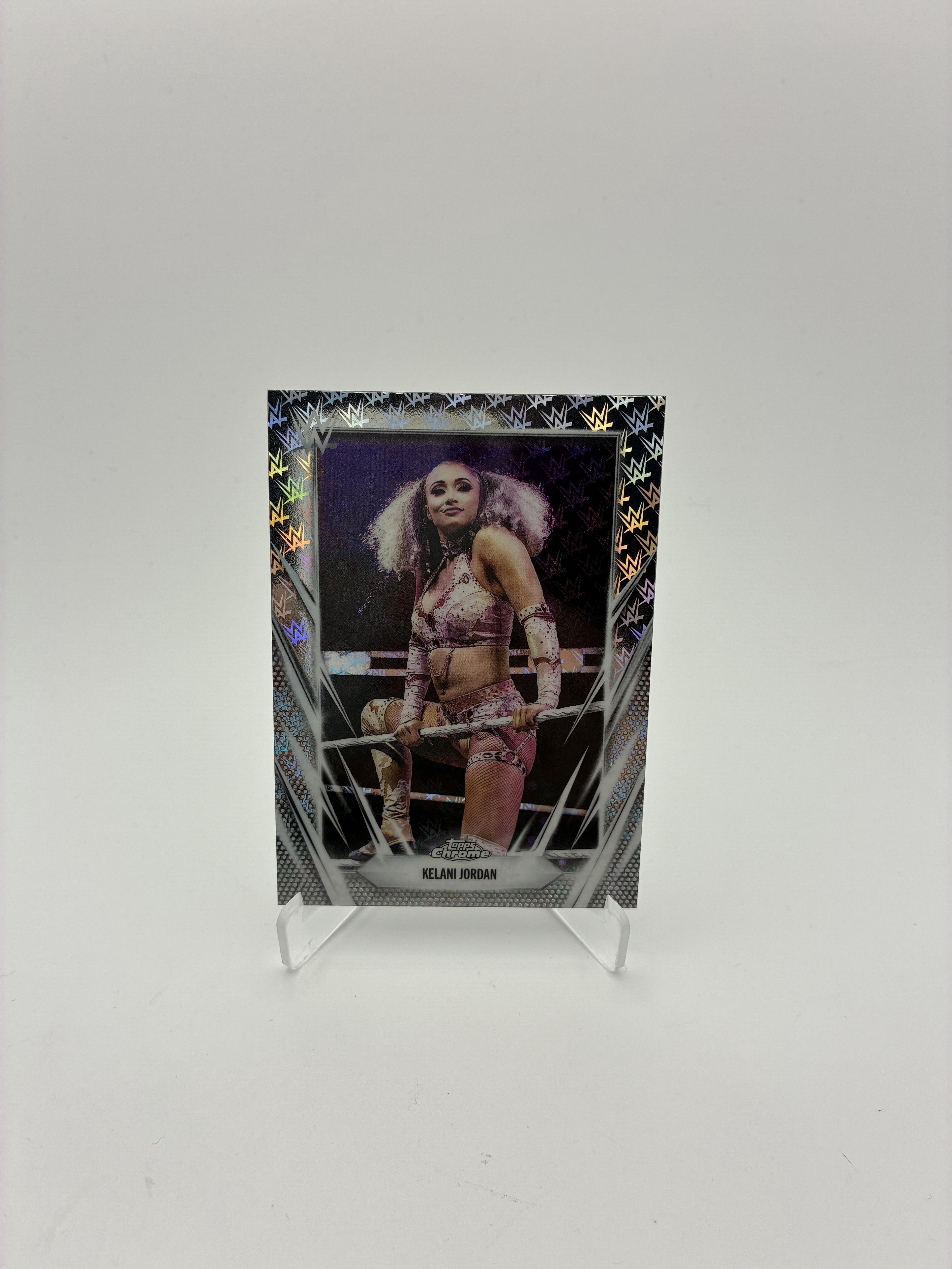 2026 Topps Chrome WWE #95 Kelani Jordan Logofractor