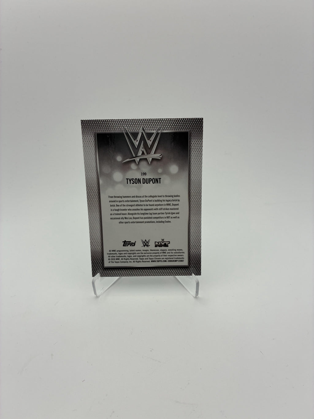 2026 Topps Chrome WWE #199 Tyson Dupont Logofractor