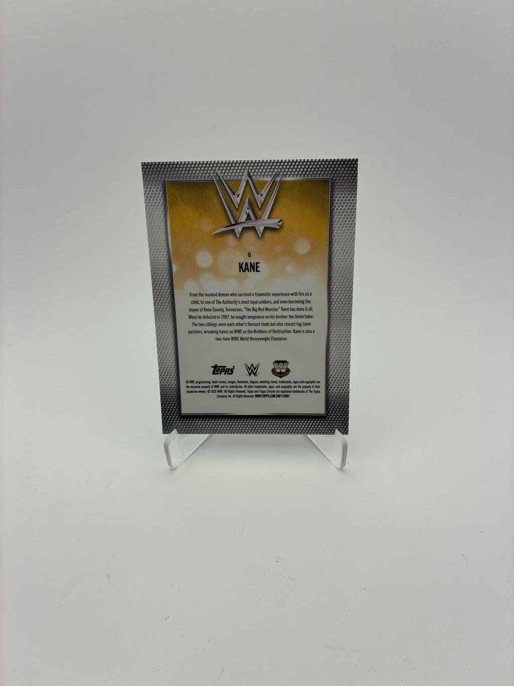 2026 Topps Chrome WWE #6 Kane Logofractor