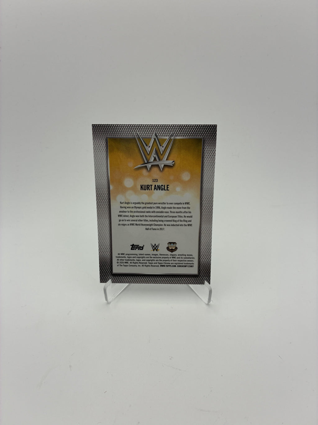 2026 Topps Chrome WWE #123 Kurt Angle Logofractor