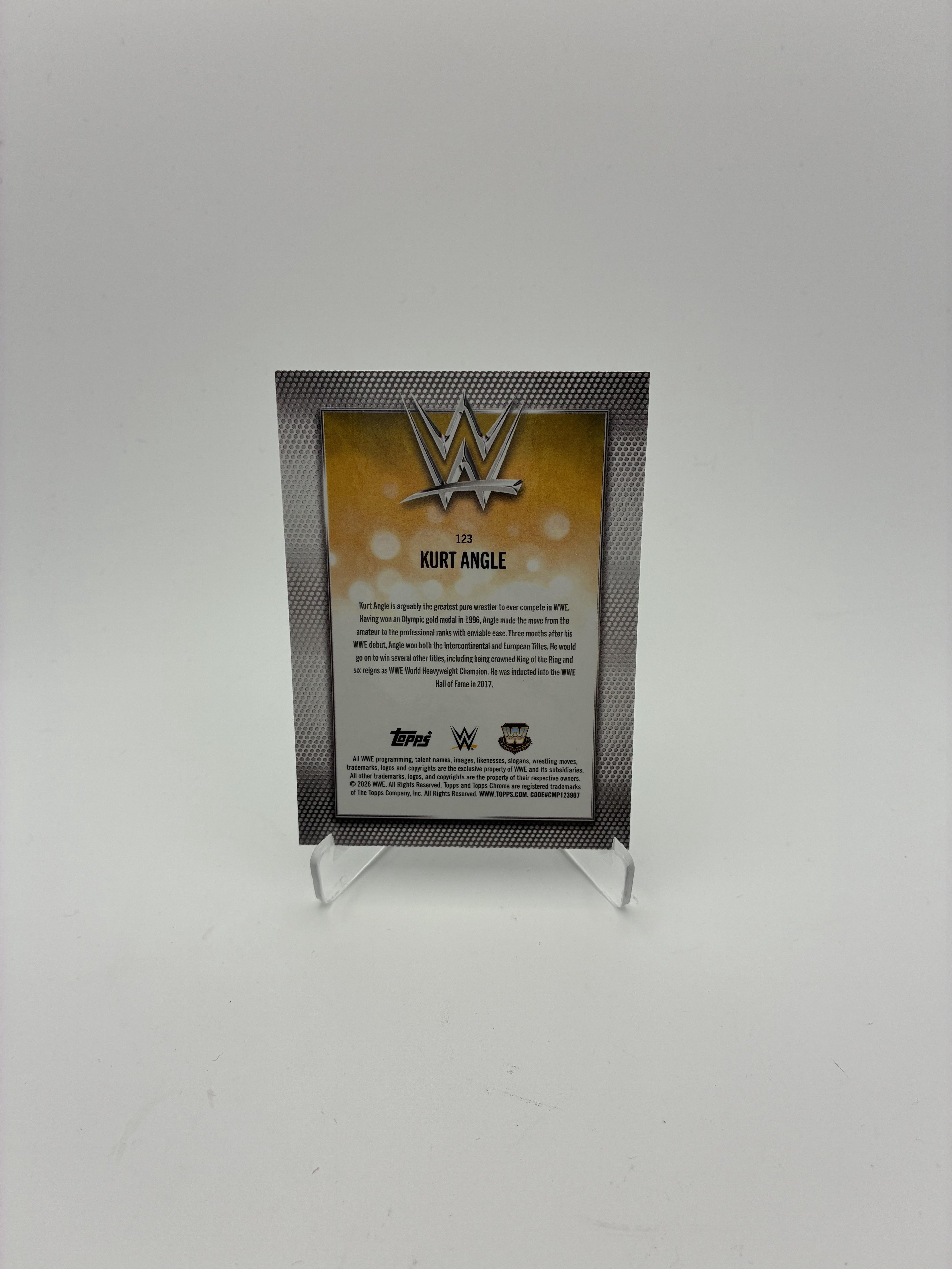 2026 Topps Chrome WWE #123 Kurt Angle Logofractor