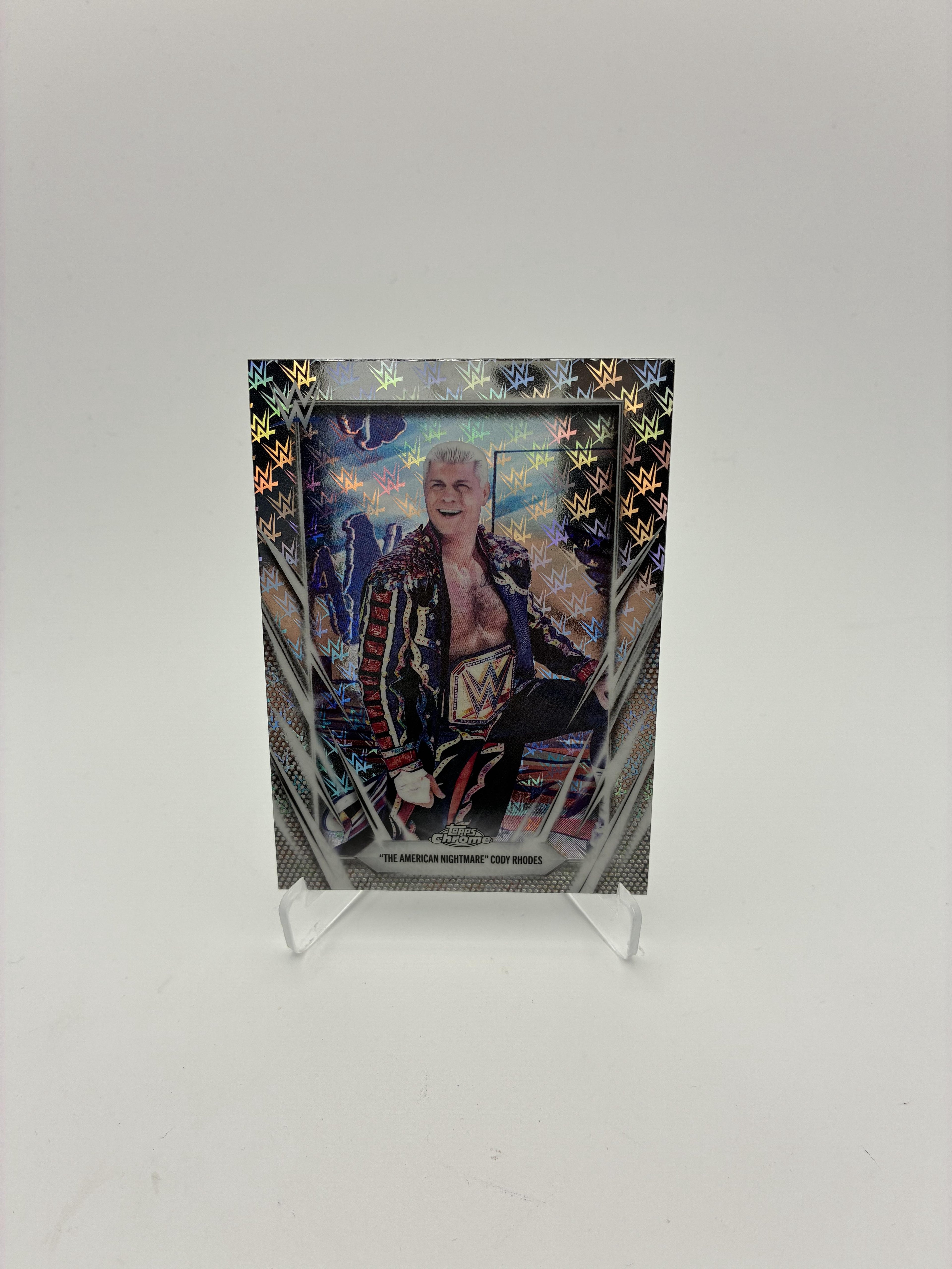 2026 Topps Chrome WWE #21 "The American Nightmare" Cody Rhodes Logofractor