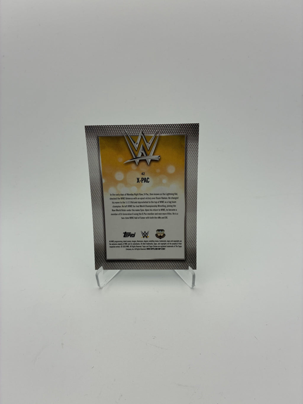 2026 Topps Chrome WWE #42 X-Pac Aqua Refractor #/199