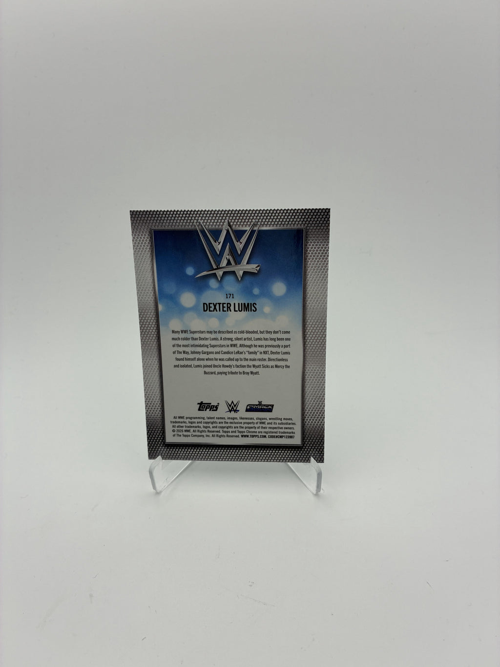 2026 Topps Chrome WWE #171 Dexter Lumis Aqua Refractor #/199