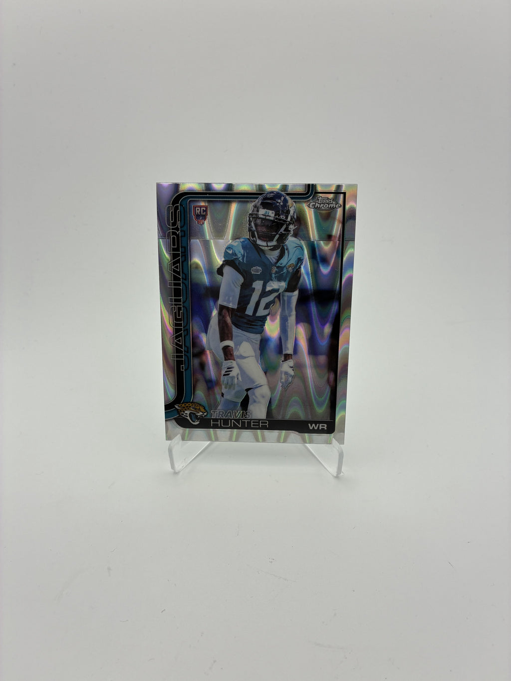 2025 Topps Chrome #332 Travis Hunter Ray Wave Refractor