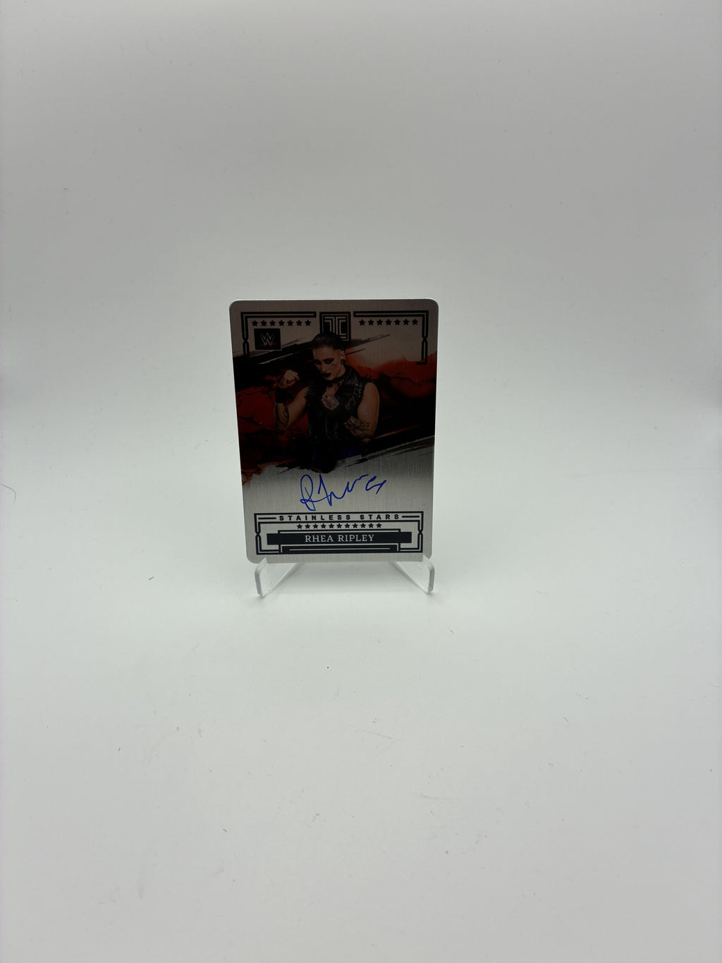 2023 Panini Impeccable WWE #ST-RHR Rhea Ripley Stainless Stars Autographs