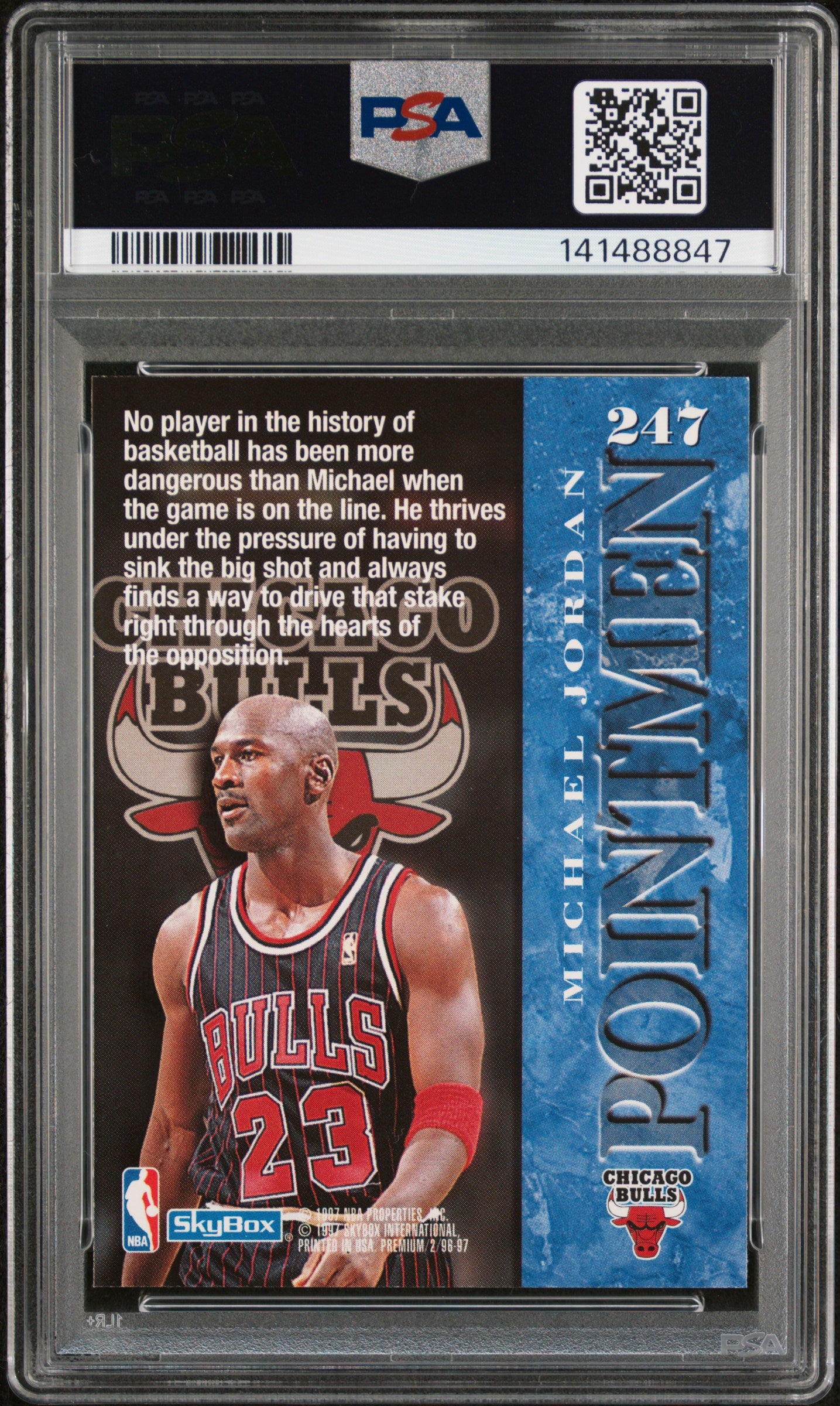 1996 Skybox Premium #247 Michael Jordan PSA 9