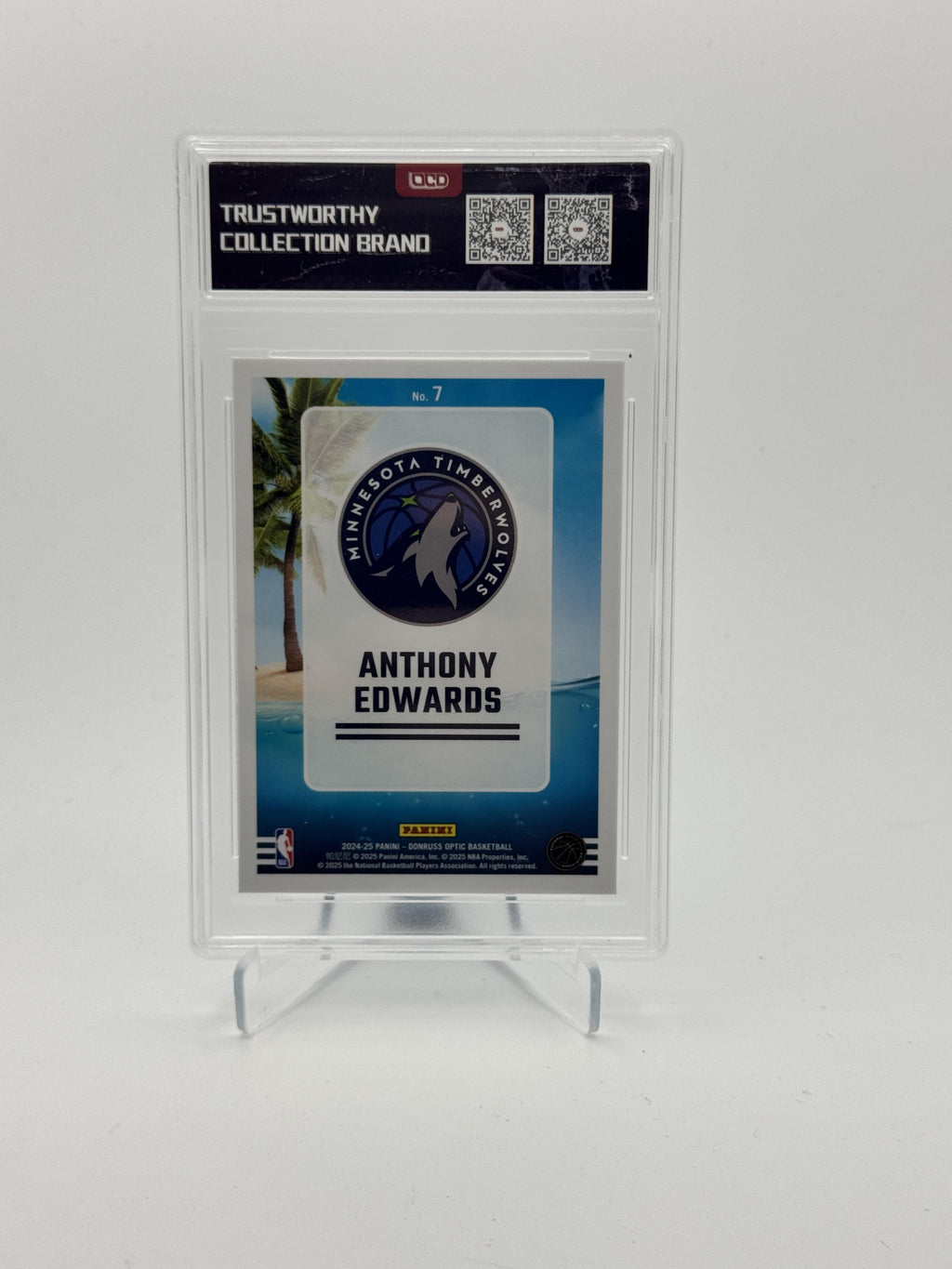 2024-25 Donruss Optic #7 Anthony Edwards Splash! OCD-9.5