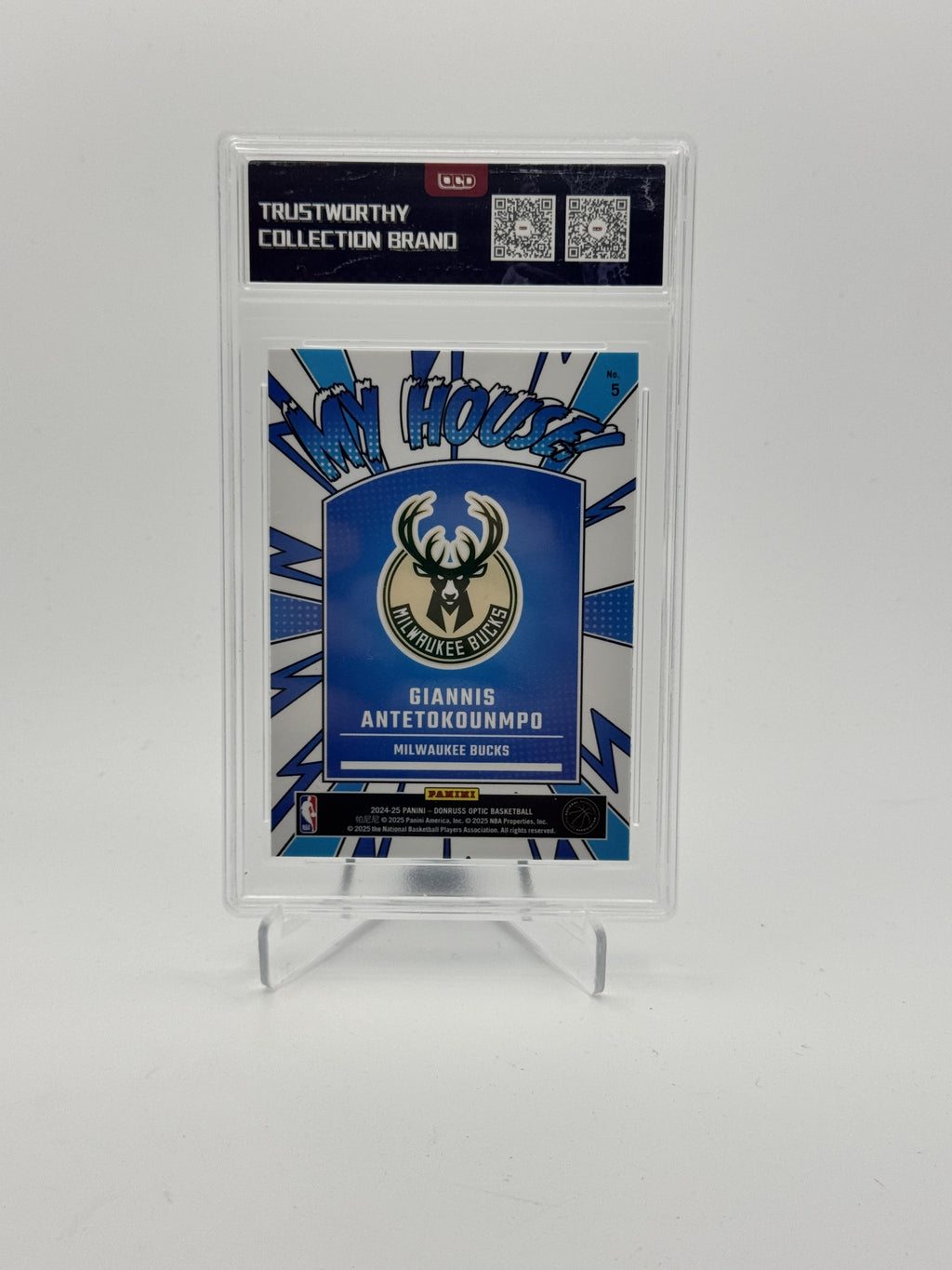 2024-25 Donruss Optic #5 Giannis Antetokounmpo My House OCD-9.5