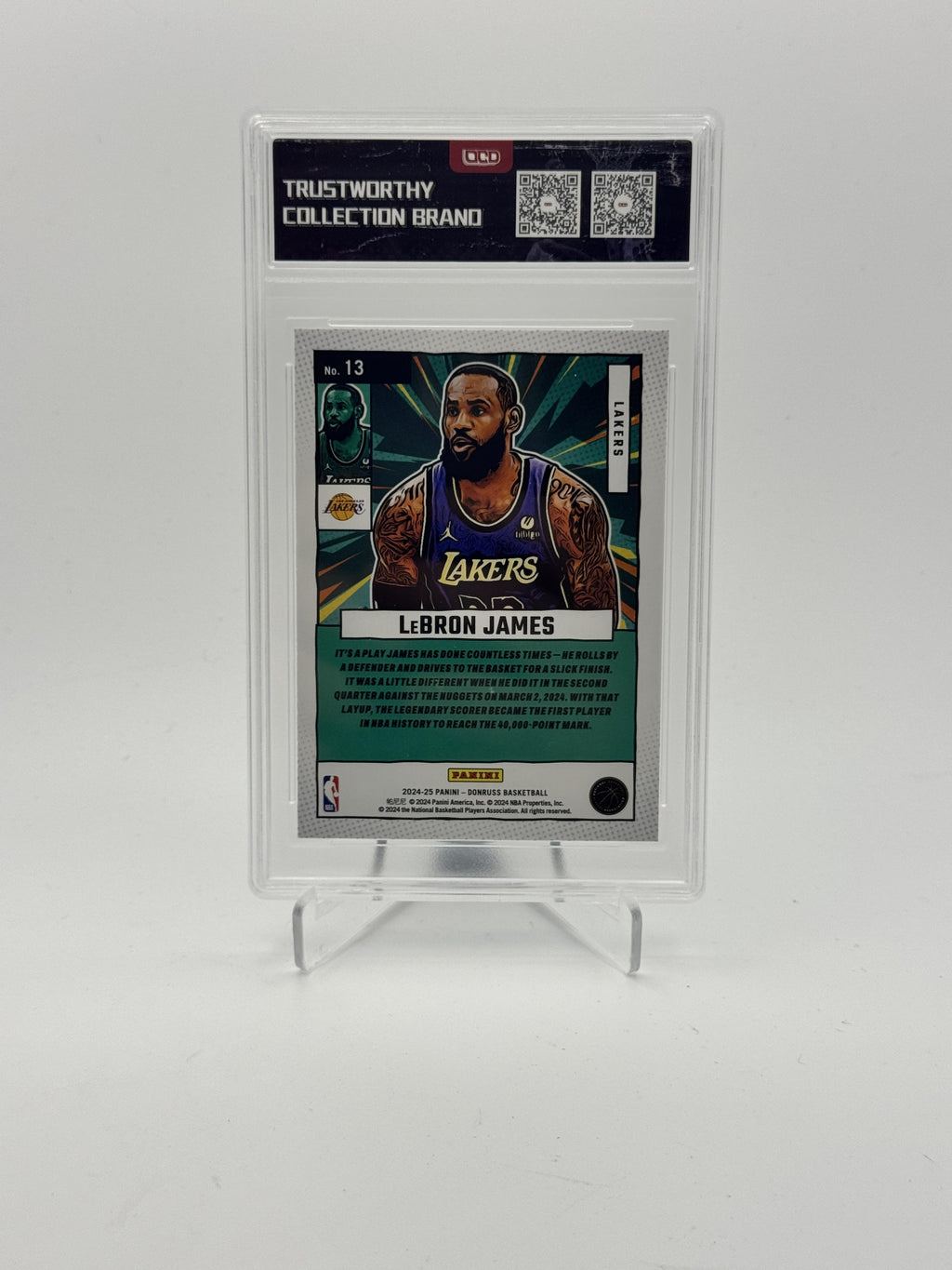 2024-25 Donruss #13 LeBron James Net Marvels OCD-9.5