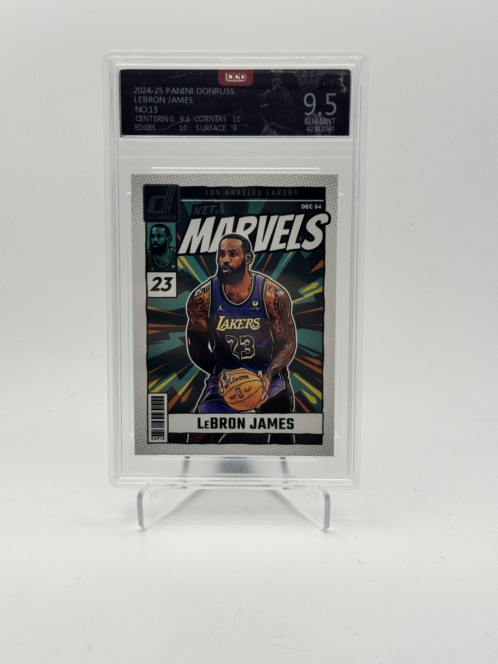 2024-25 Donruss #13 LeBron James Net Marvels OCD-9.5