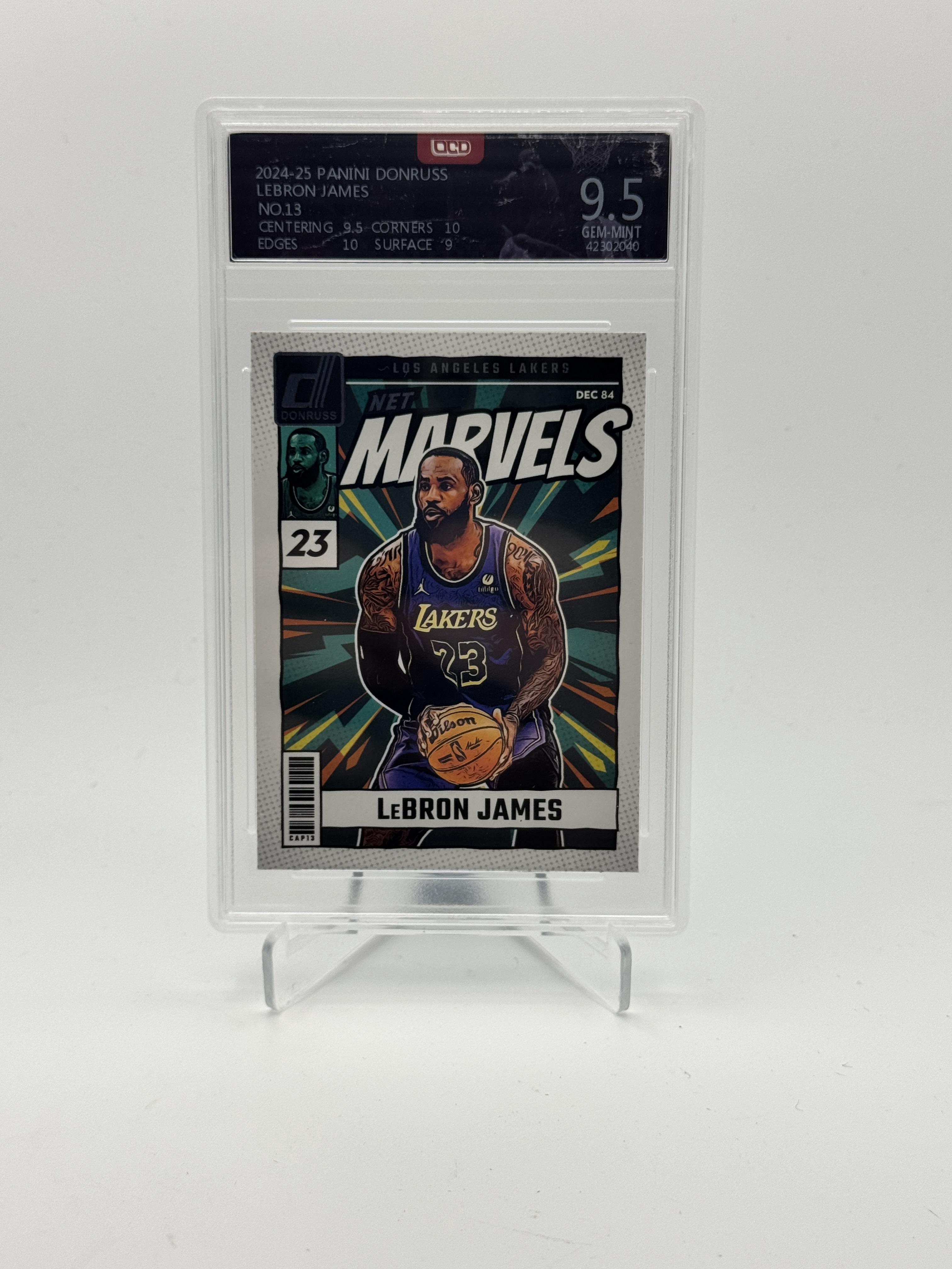 2024-25 Donruss #13 LeBron James Net Marvels OCD-9.5