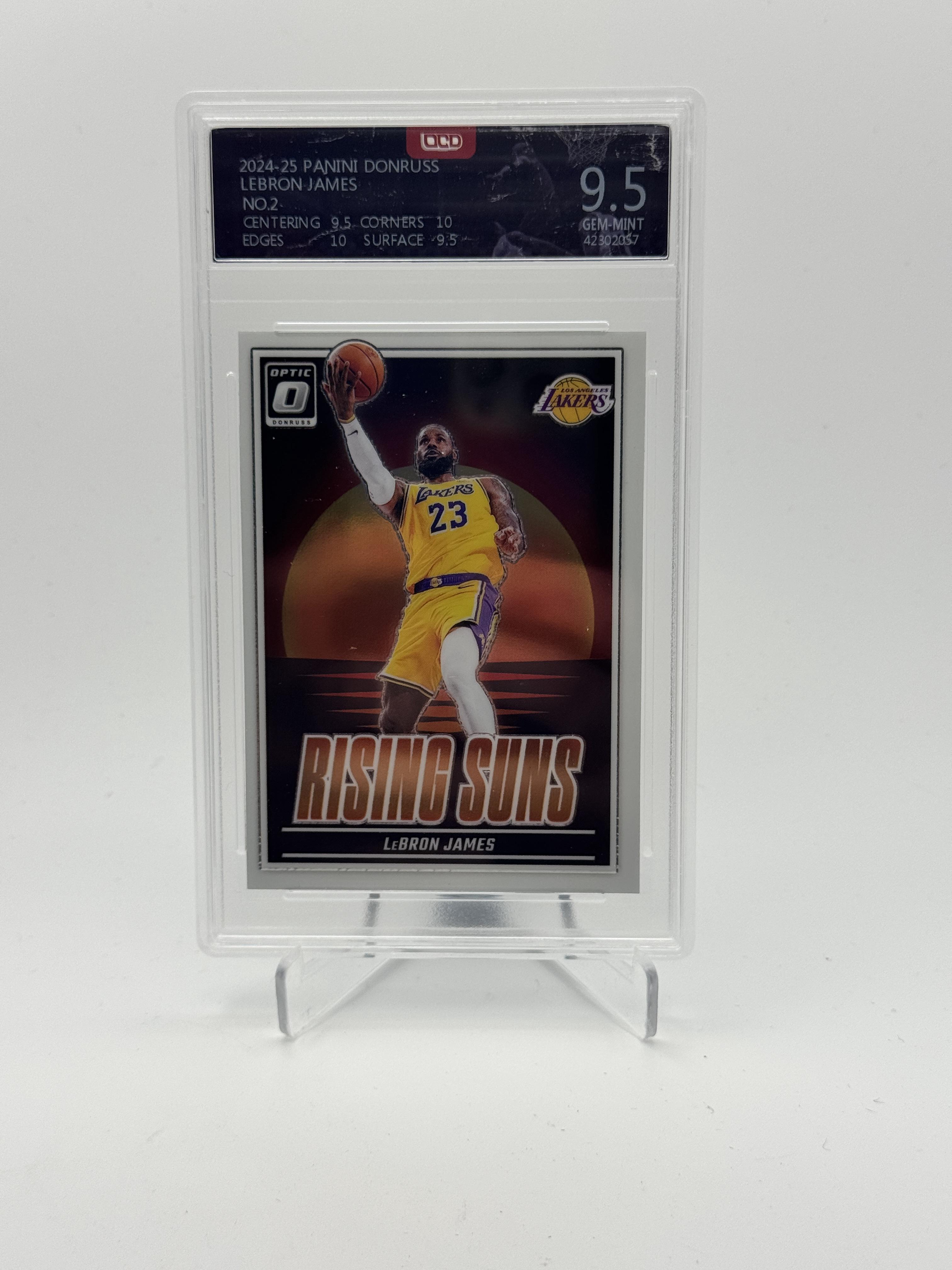 2024-25 Donruss Optic #2 LeBron James Rising Suns OCD-9.5