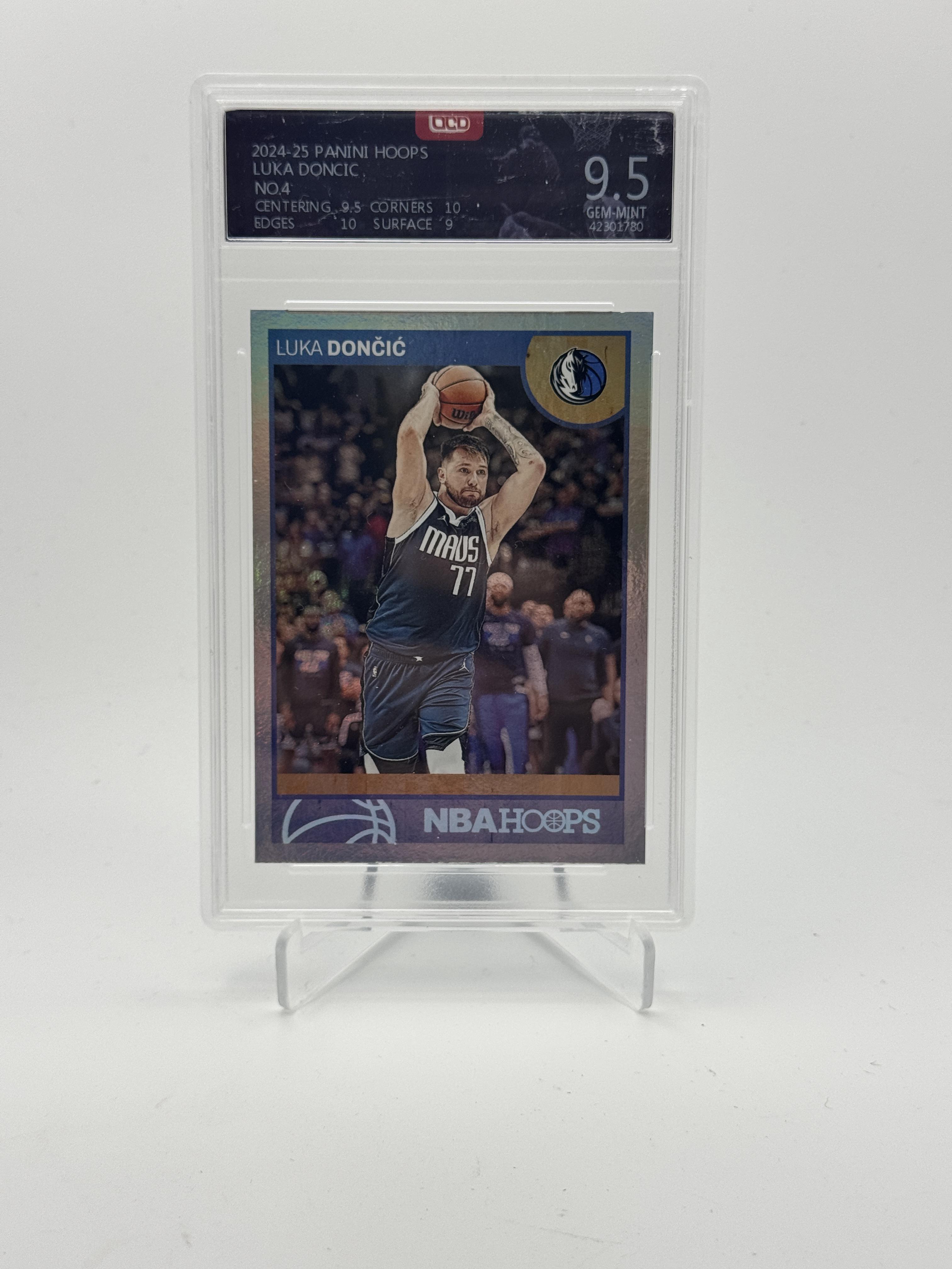 2024-25 Hoops #4 Luka Doncic Hoops Throwback OCD-9.5