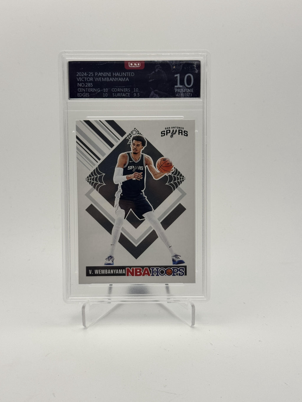 2024-25 Hoops Haunted Hoops #285 Victor Wembanyama Slime OCD-10