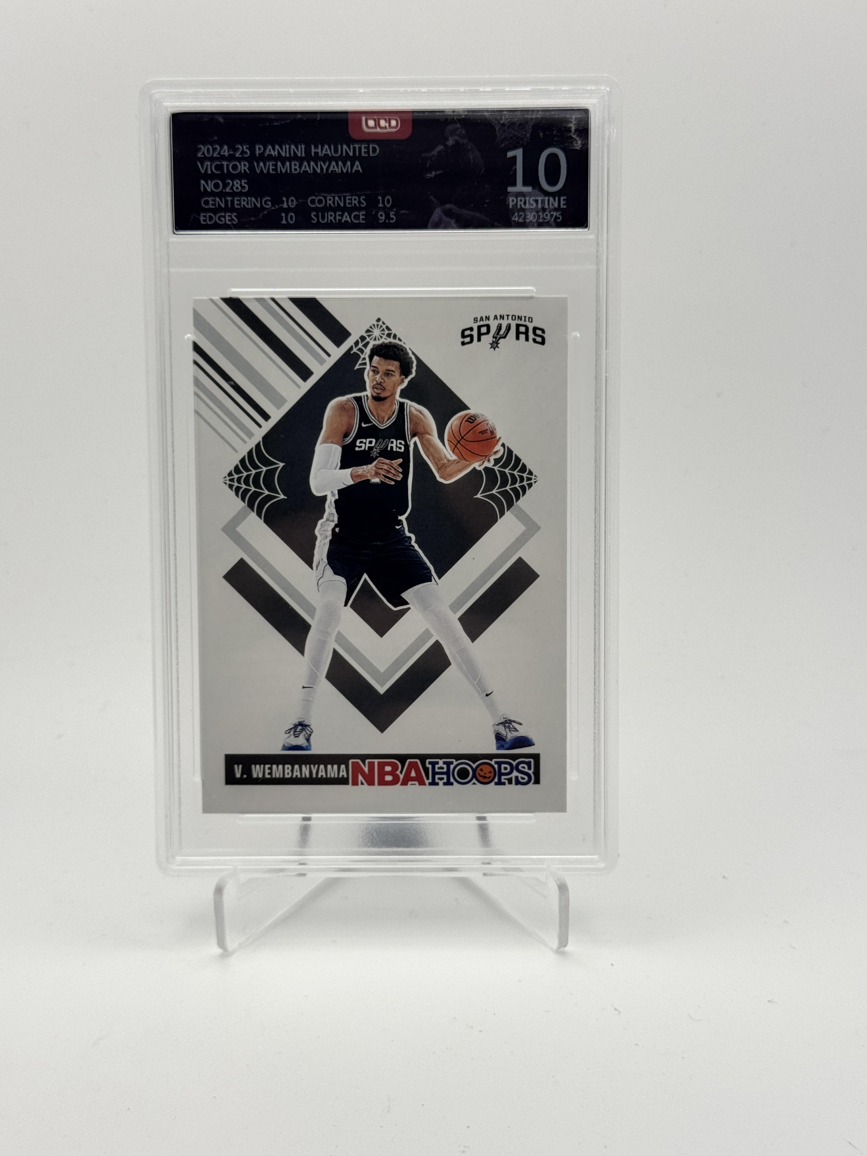 2024-25 Hoops Haunted Hoops #285 Victor Wembanyama OCD-10
