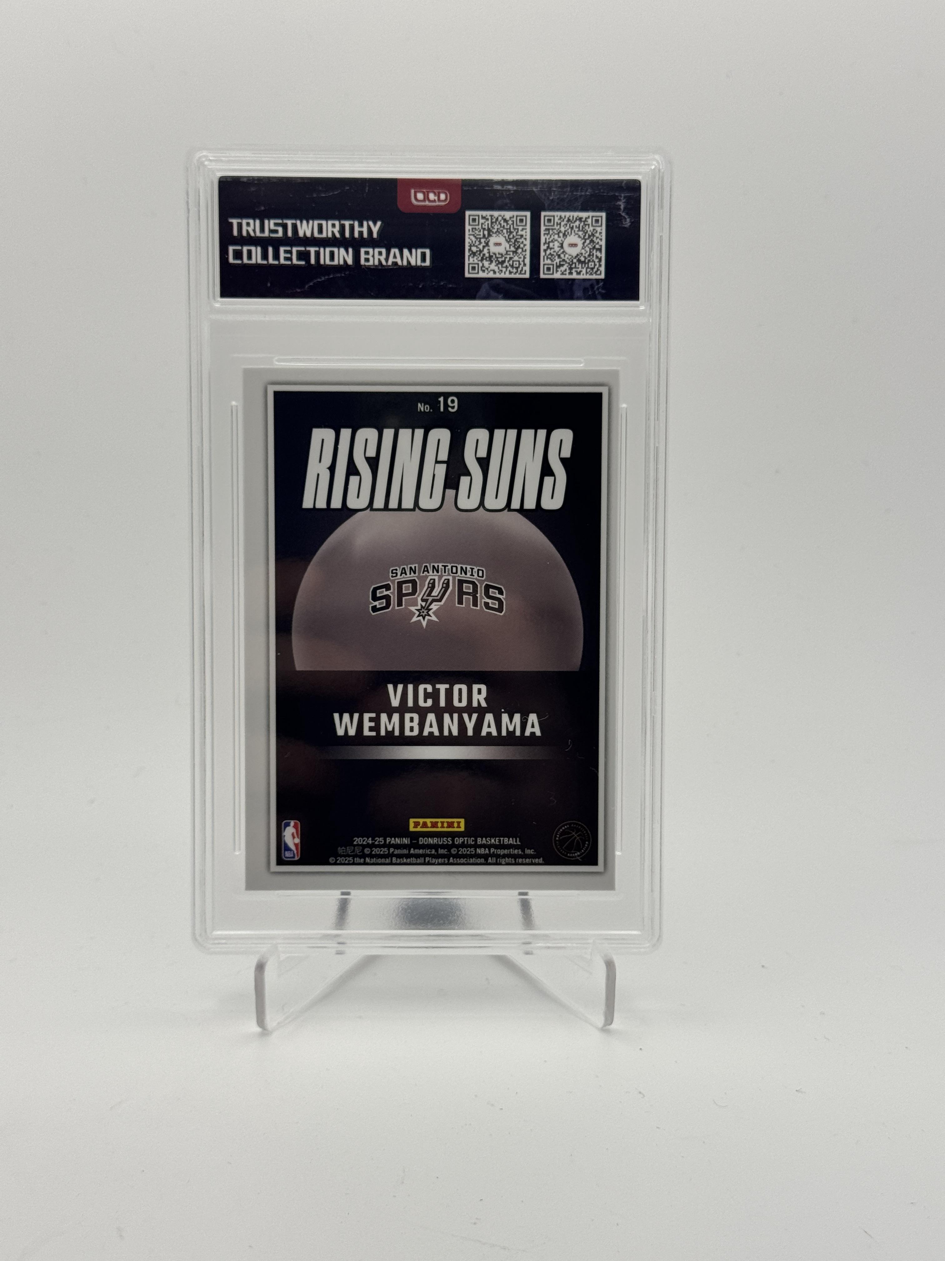 2024-25 Donruss Optic #19 Victor Wembanyama Rising Suns OCD-10